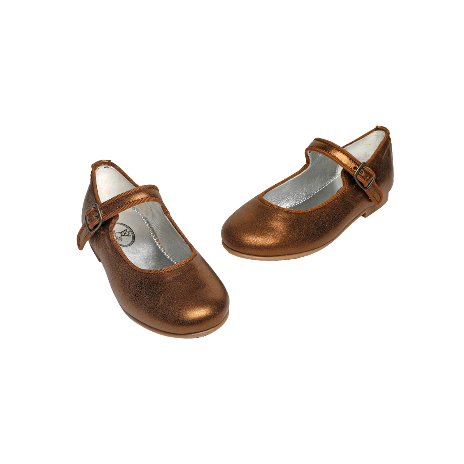 Angelica Buckle Shoes | Metallic Copper