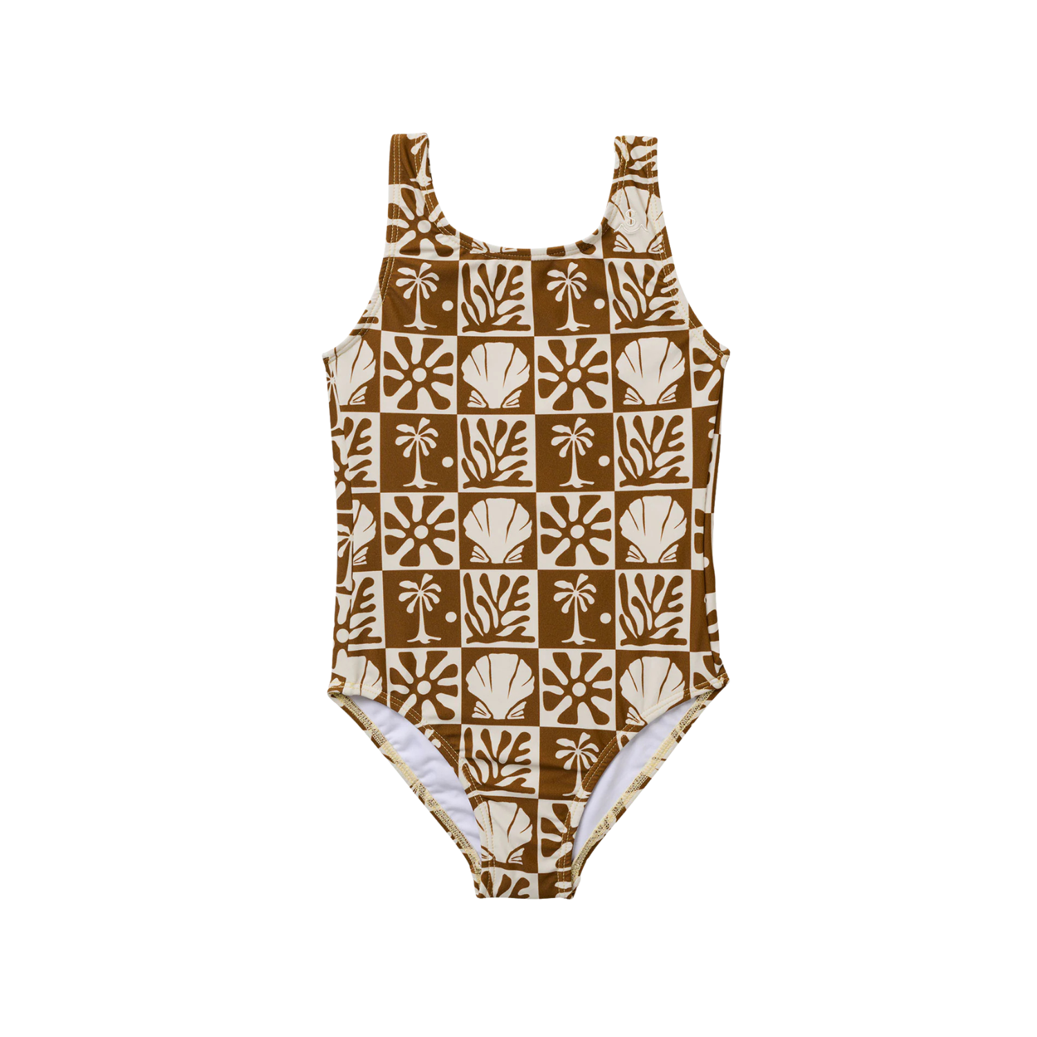 Beach Checks One Piece Swimsuit | Coconut