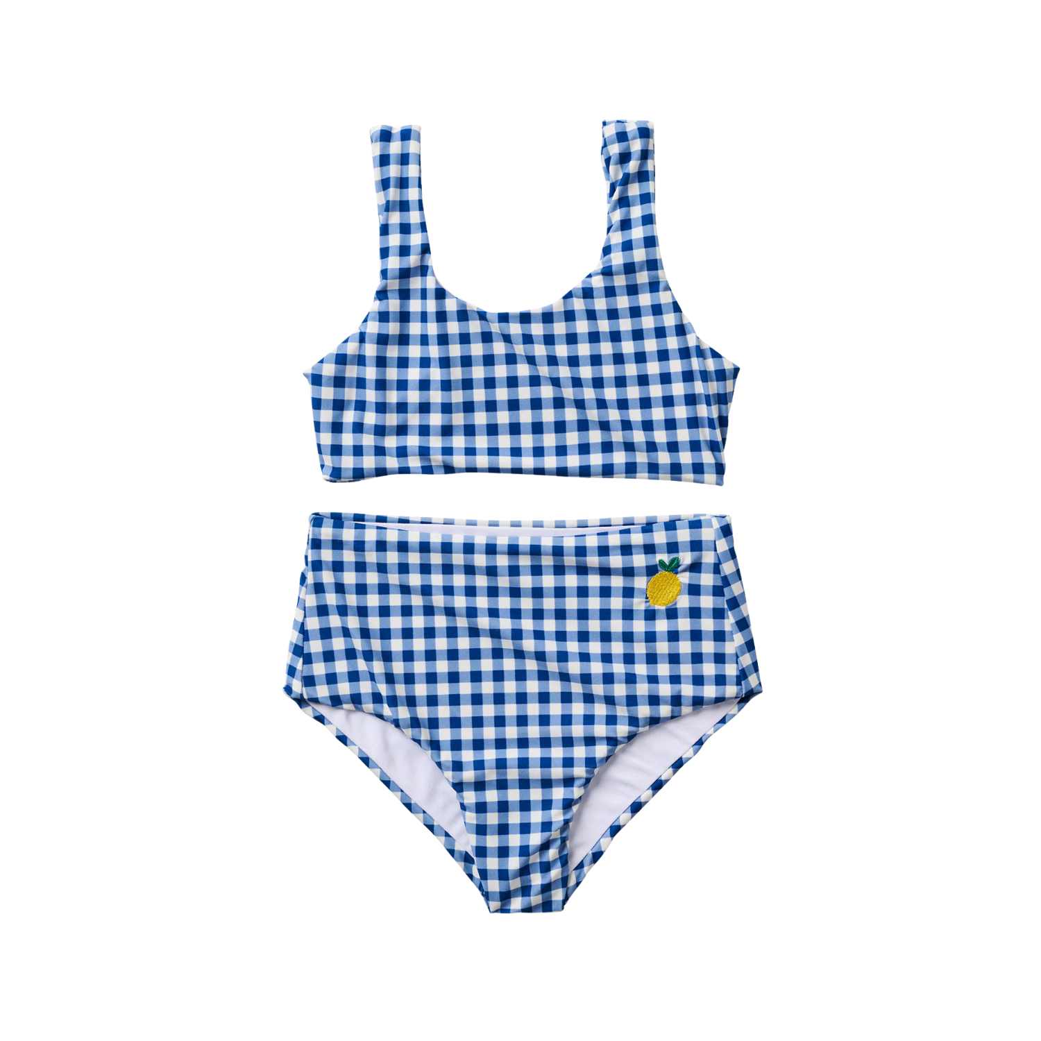 Seaside Gingham Two Piece Swimsuit | Lemon