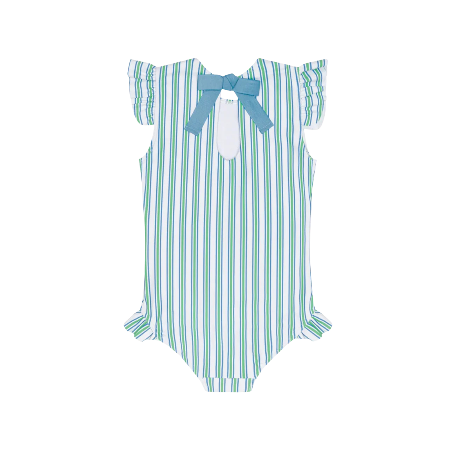 Ruffle Sleeve One Piece | Tamarin Stripe