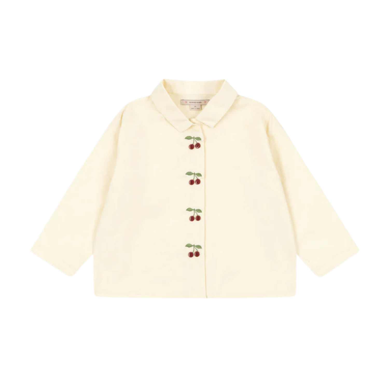 Evia Cherry Shirt | Cloud Cream