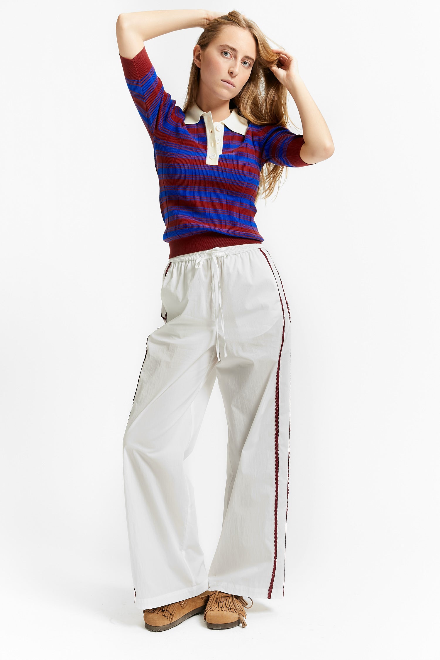 Villar Trousers | White