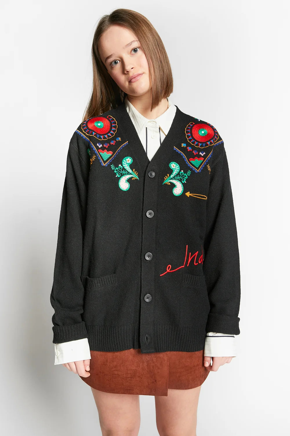 Waffa Knit Cardigan | Black
