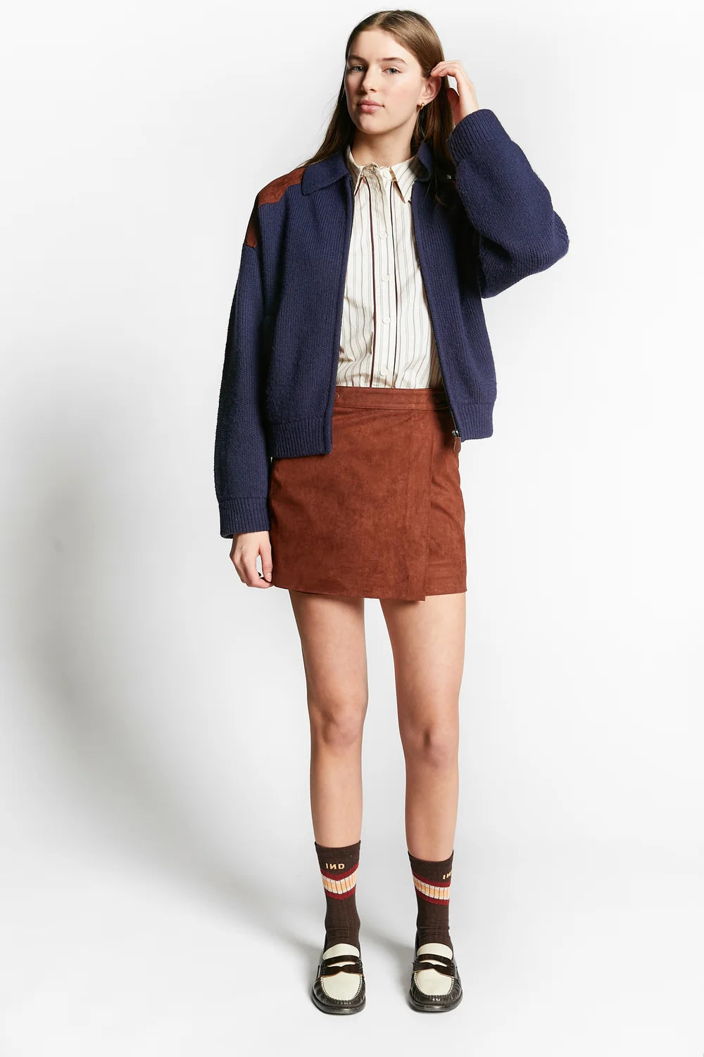 Willie Polo Knit Jacket | Navy