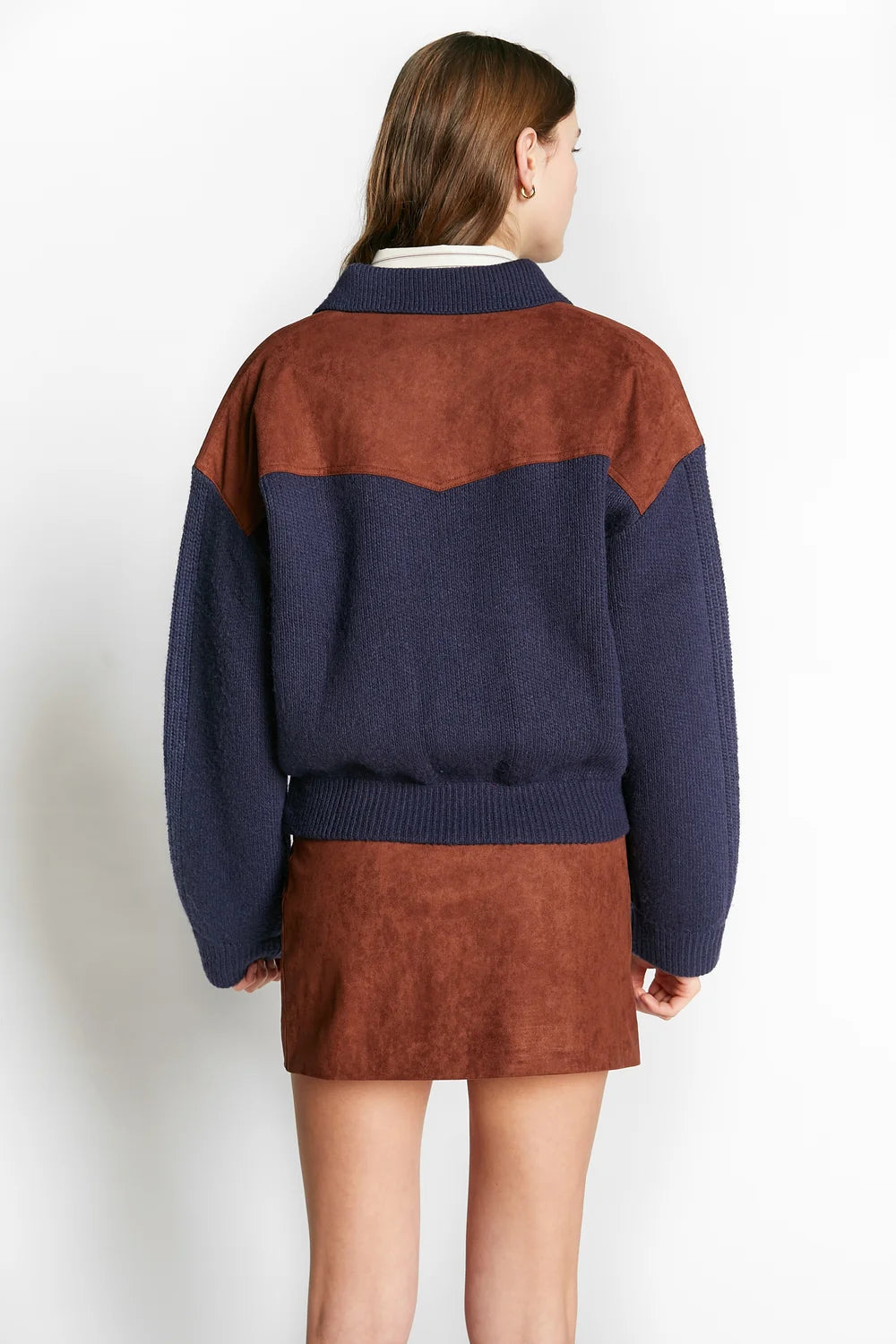 Willie Polo Knit Jacket | Navy