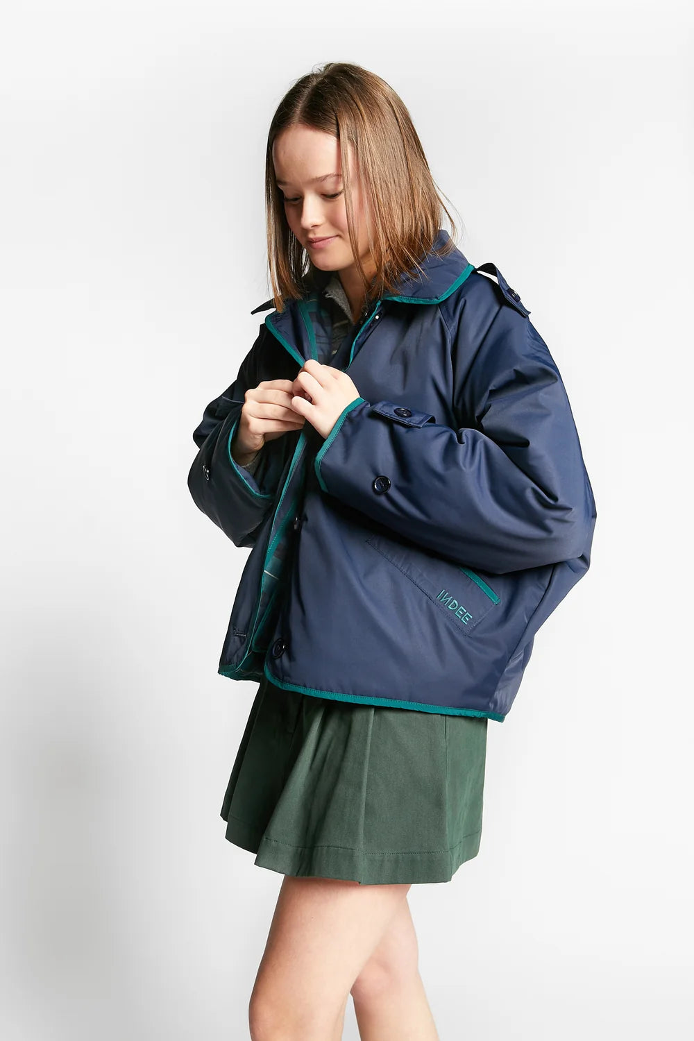 Windy Reversible Puffer Jacket | Navy