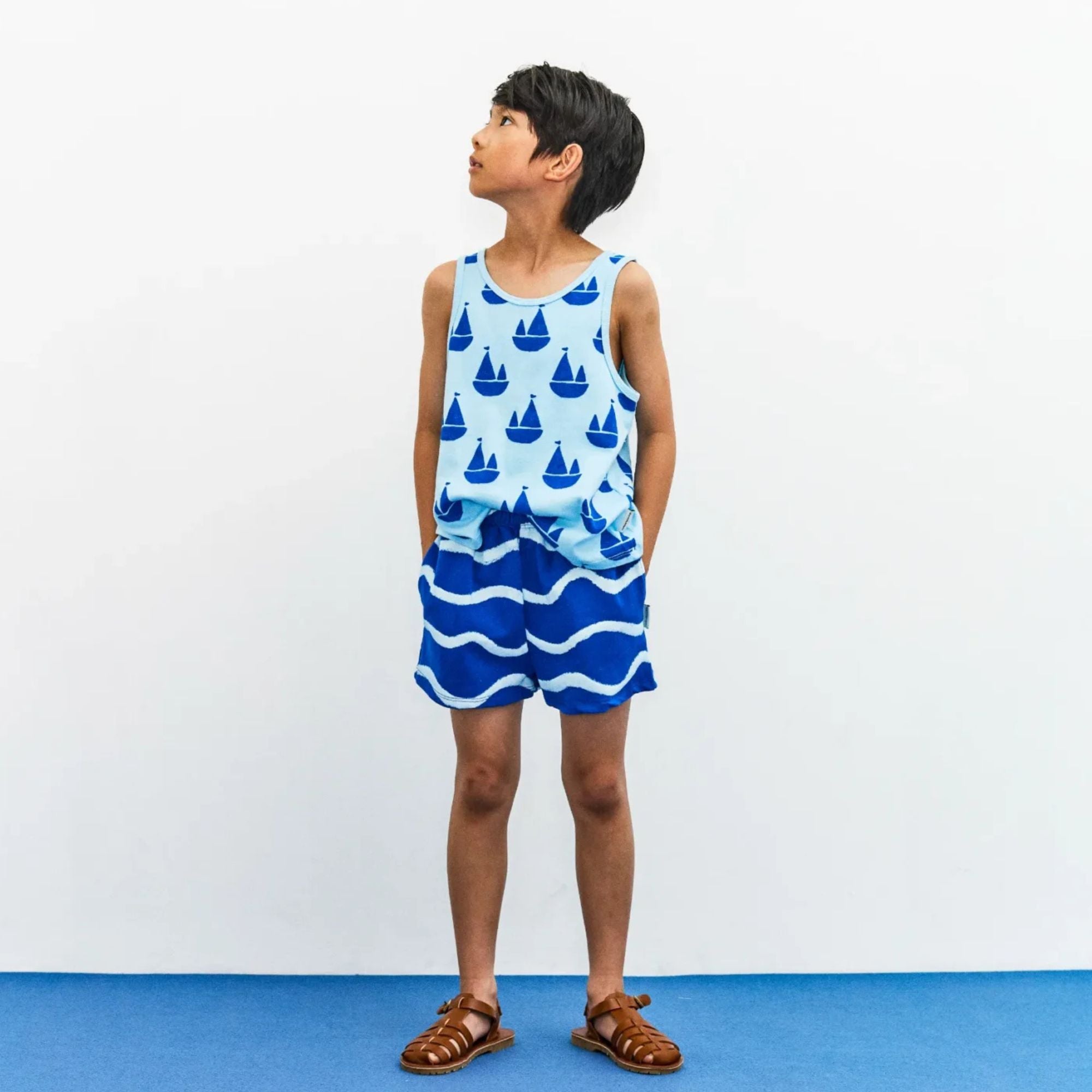 Wave Shorts | Nautical blue