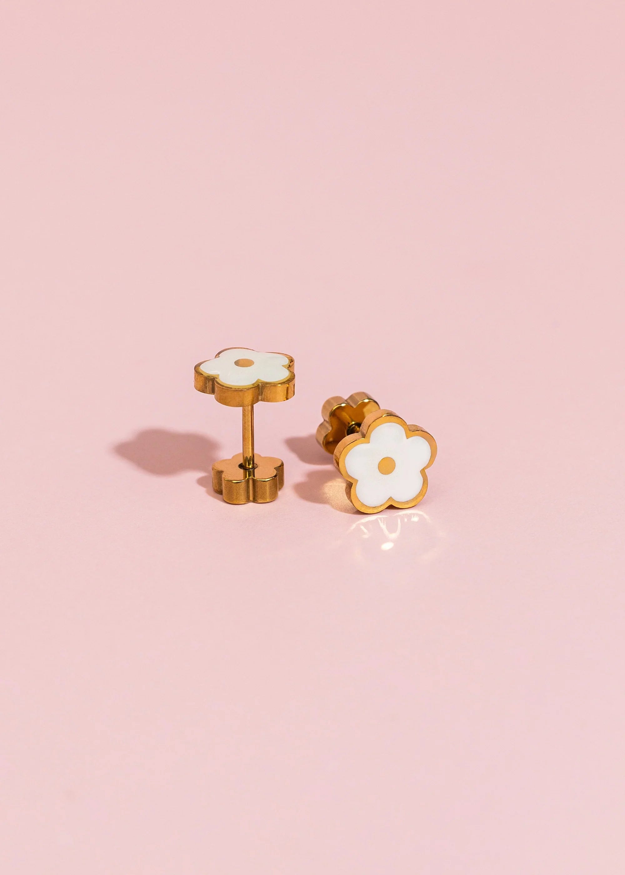 White Flower Studs