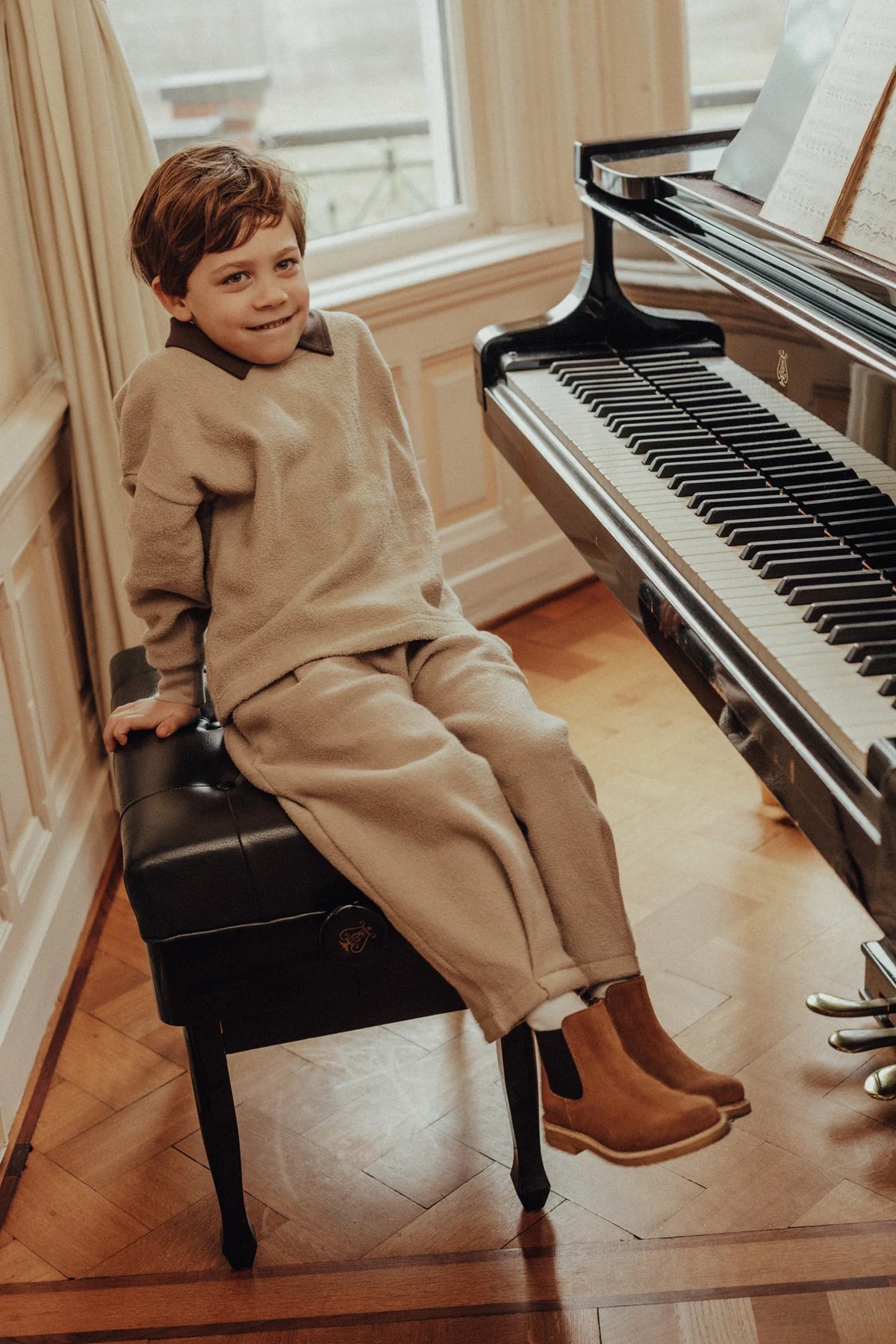 Yordin Bino Sweater Set | Taupe Light