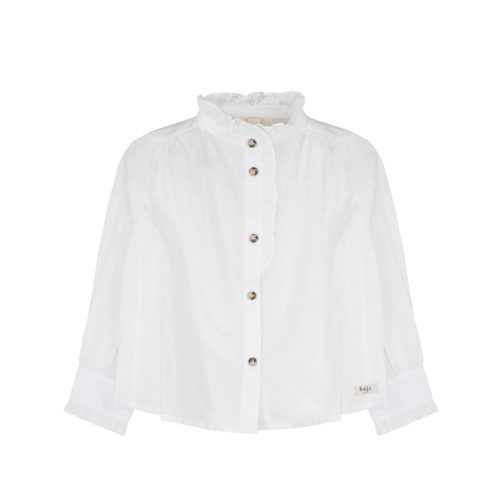 Lydia Long-Sleeved Blouse | White Snow