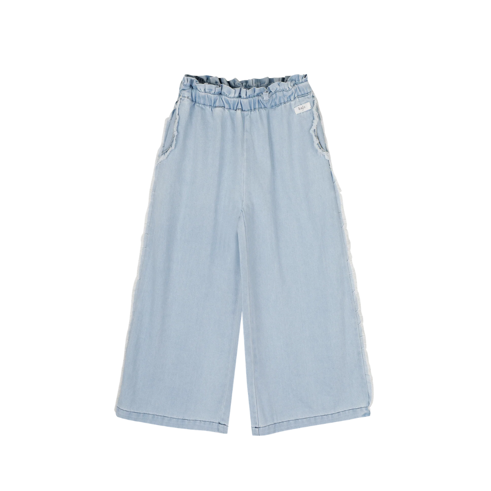 Robin Wide Leg Set | Blue Denim Light