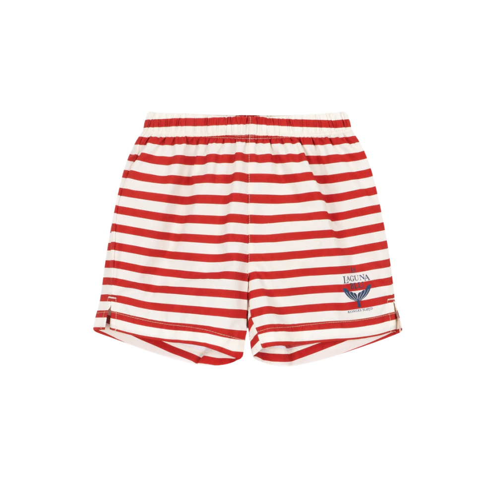 Asnou Swim Shorts | Stripe Rouge