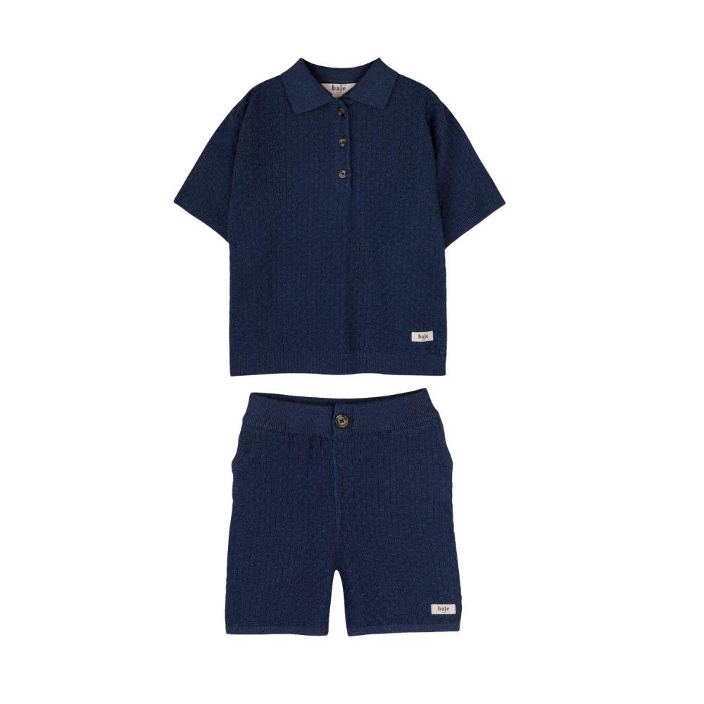Milo Knitted Set | Dark Blue