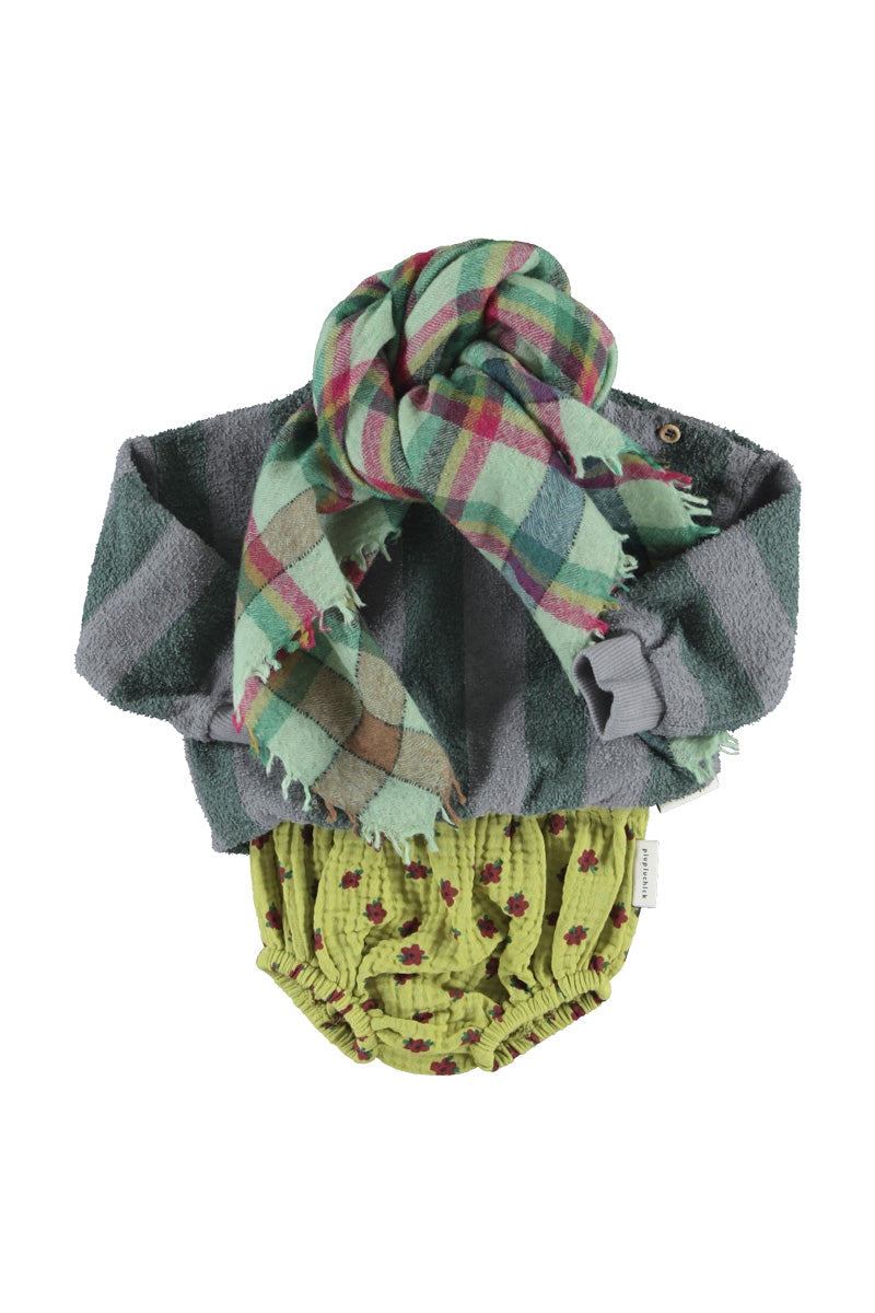 Baby Set | Pistachio Green with Flowers