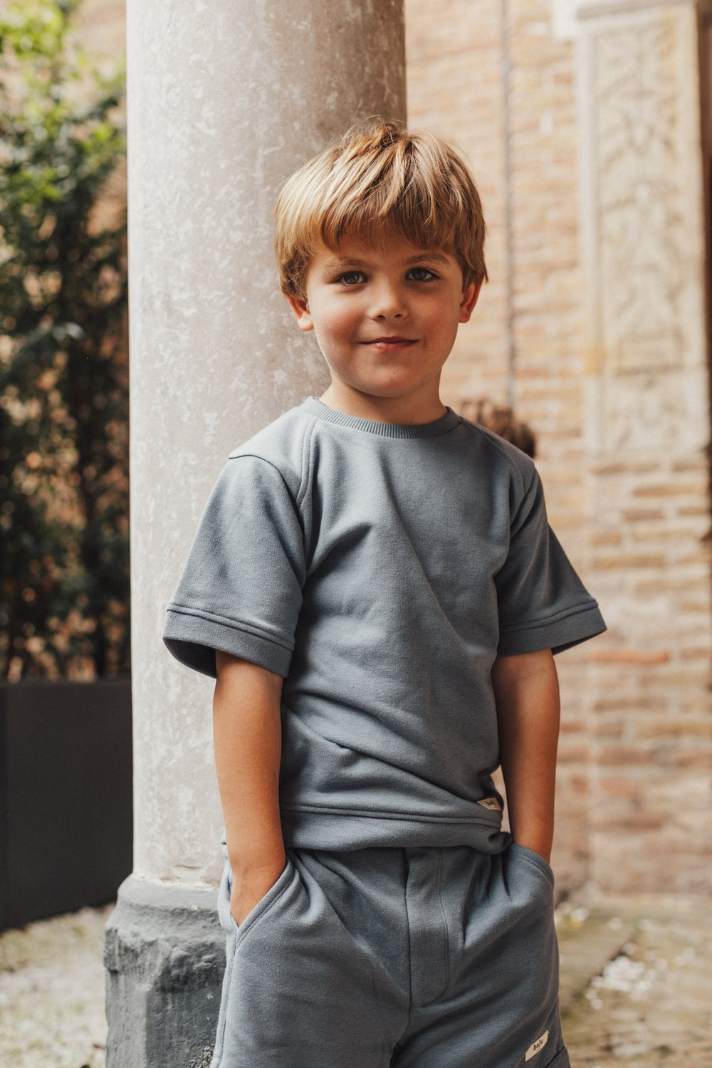 Mylo Shorts Set| Blue Stone