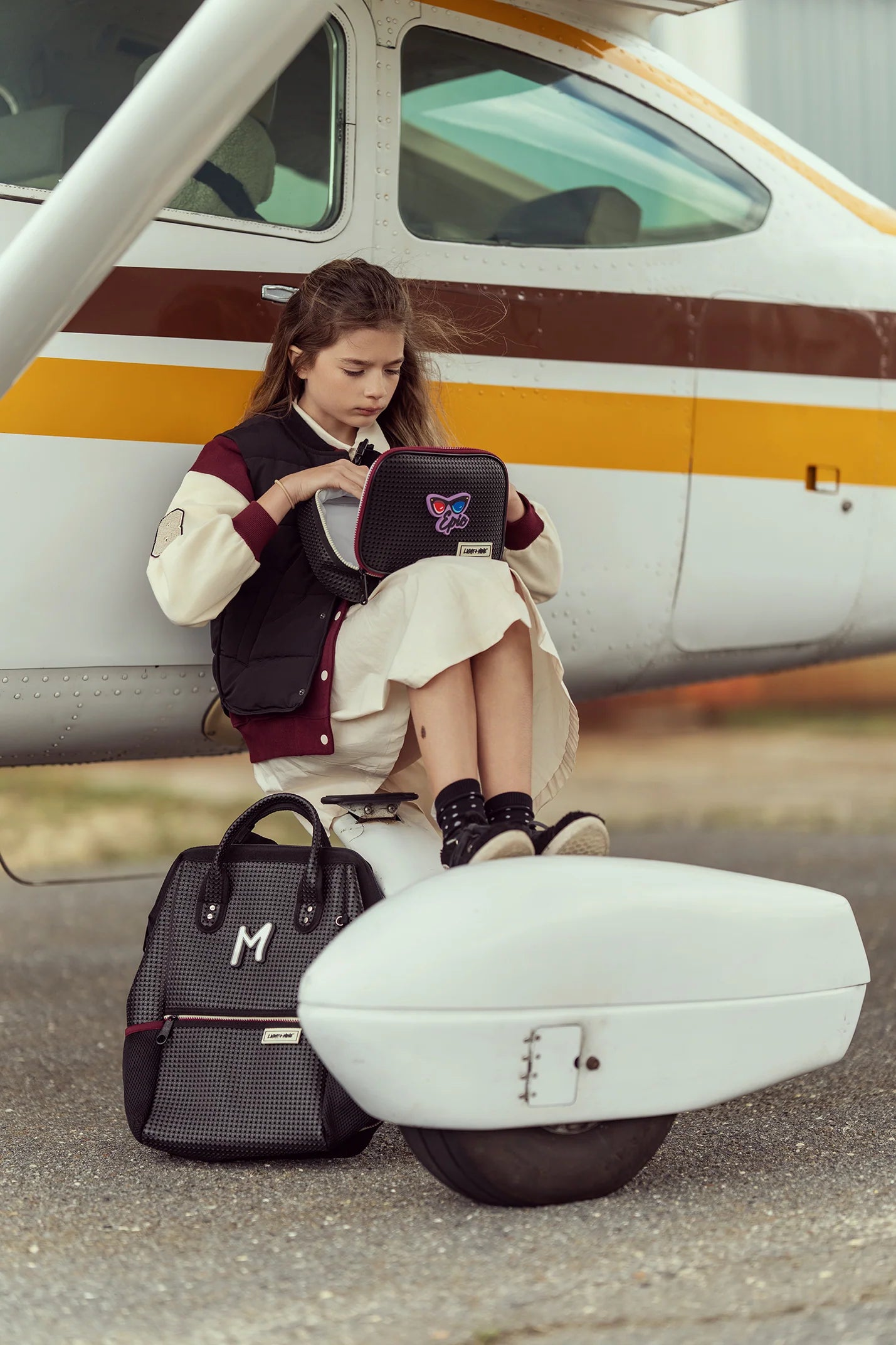 Lunch Tote | Checkered Brick