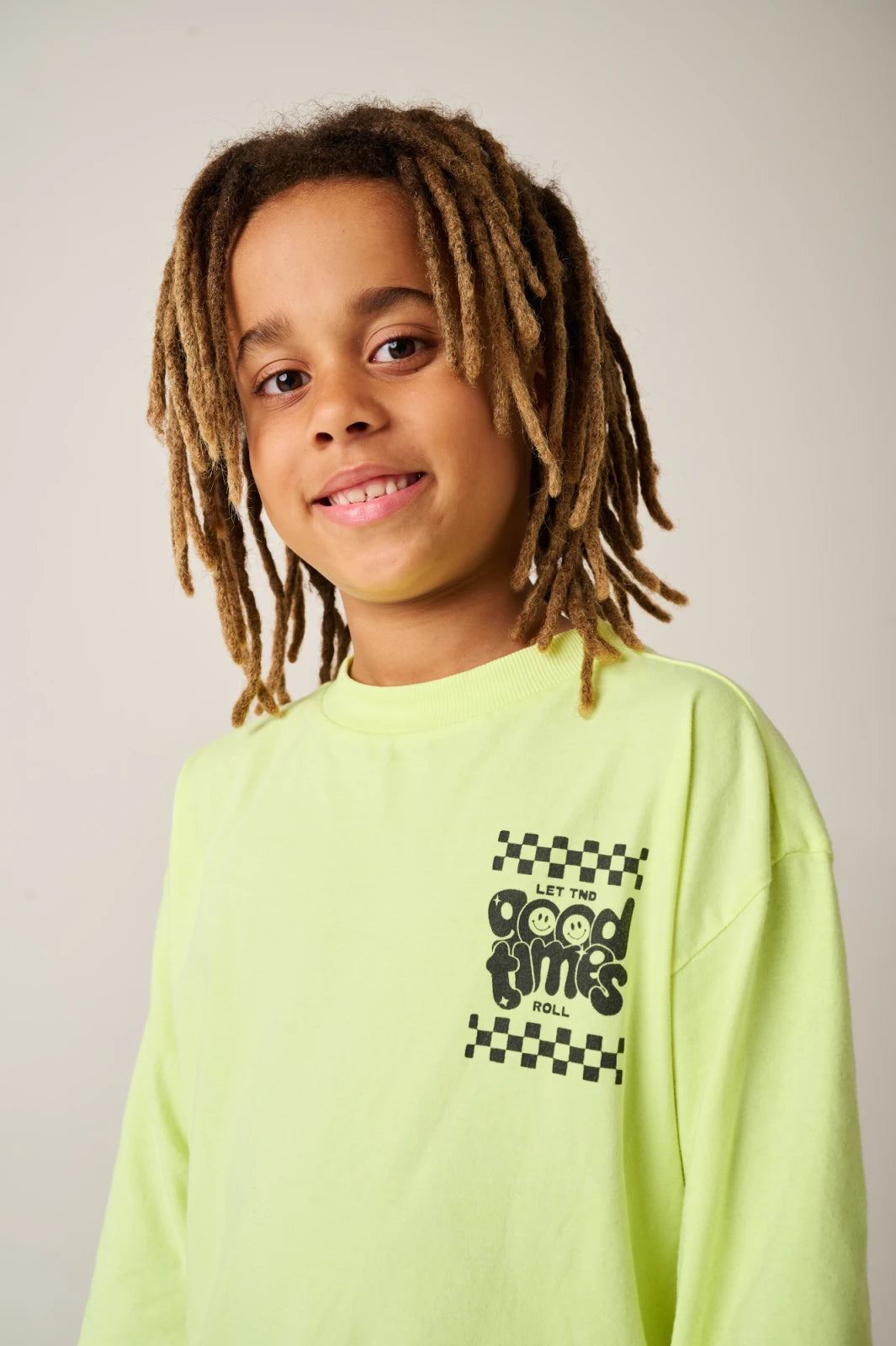 Grind Long Sleeve T-Shirt | Neon Yellow