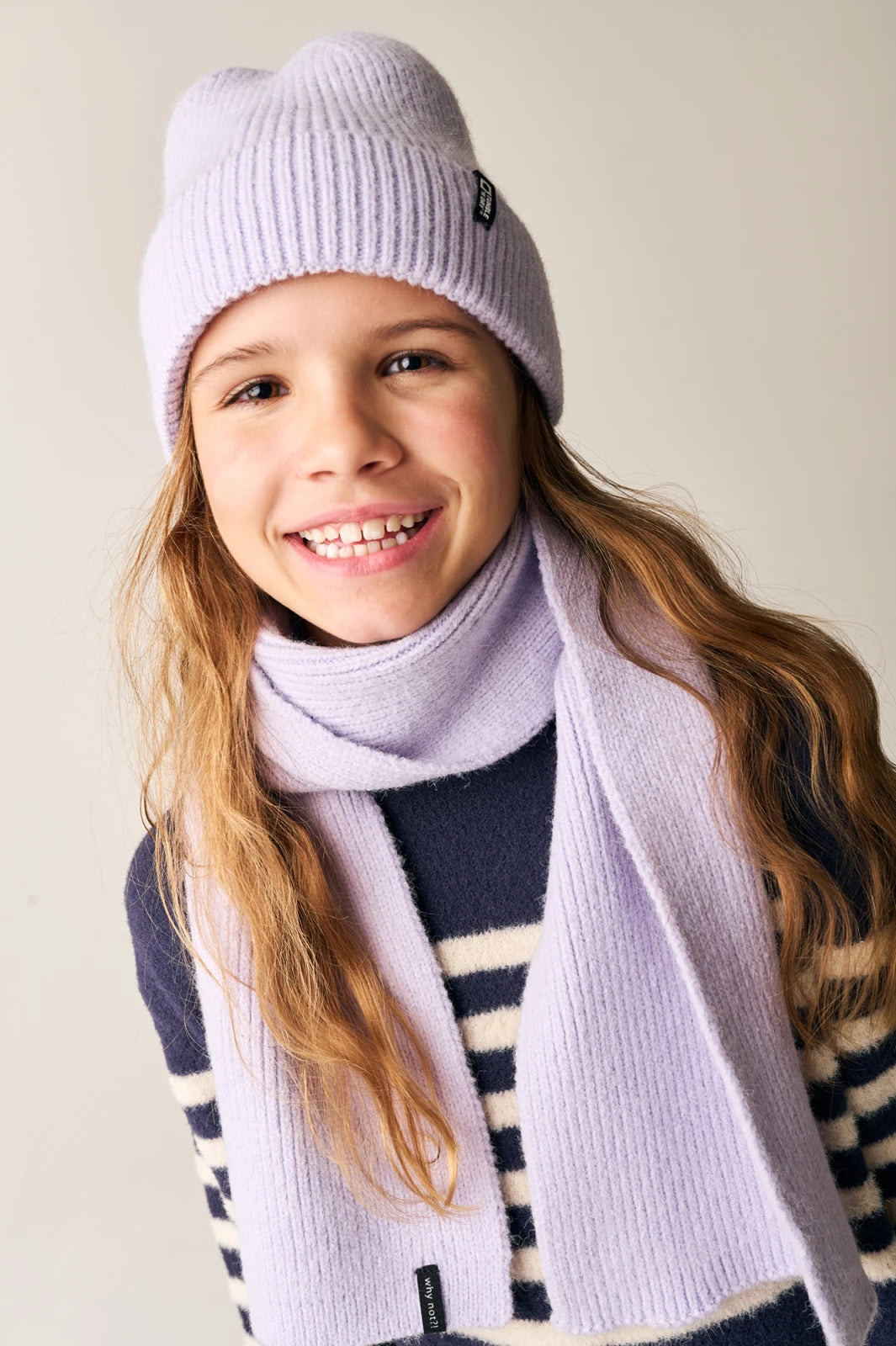 Berwyn Beanie & Scarf Set | Lilac