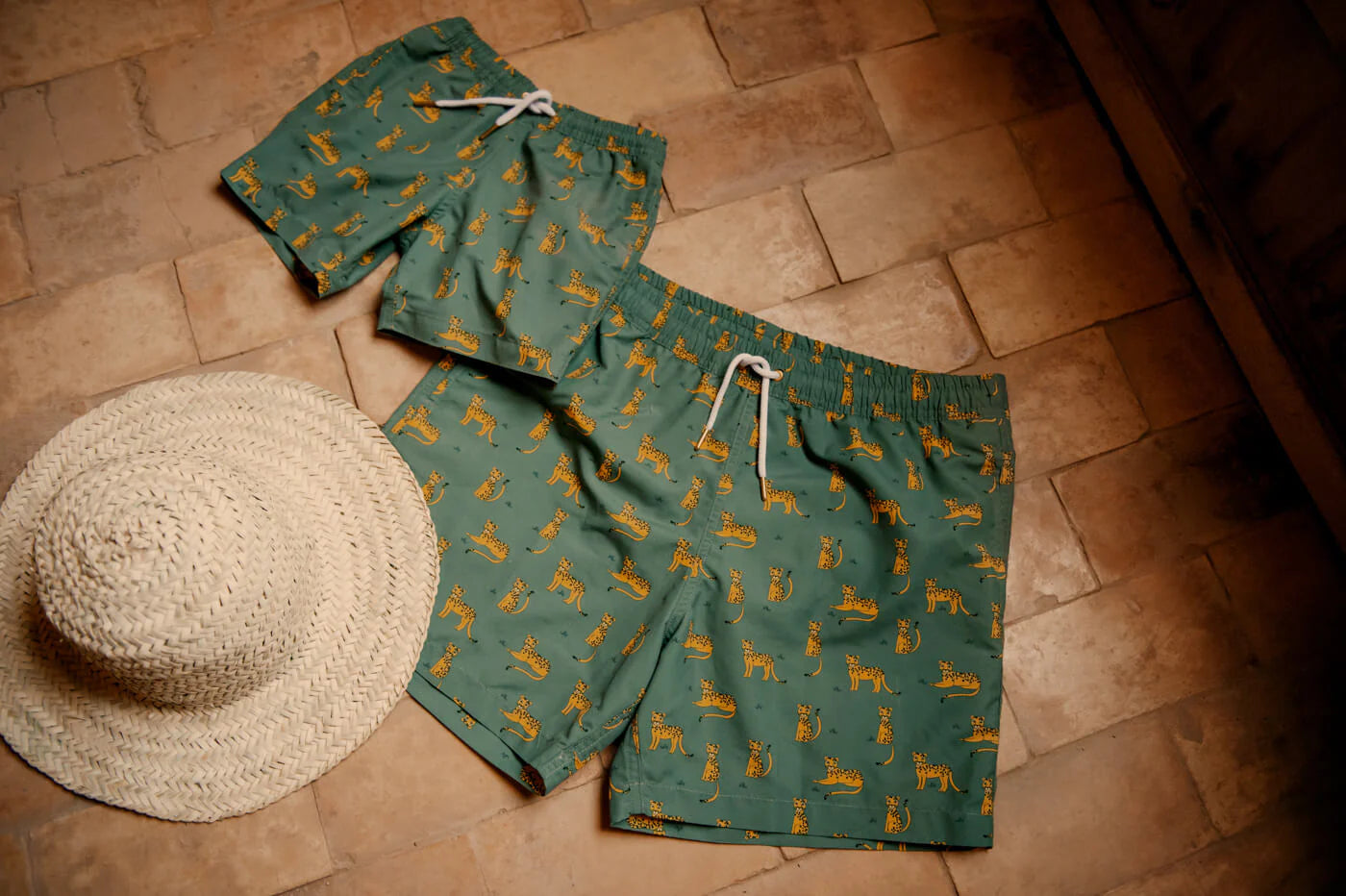 Leopard Boys Swim Short | Green