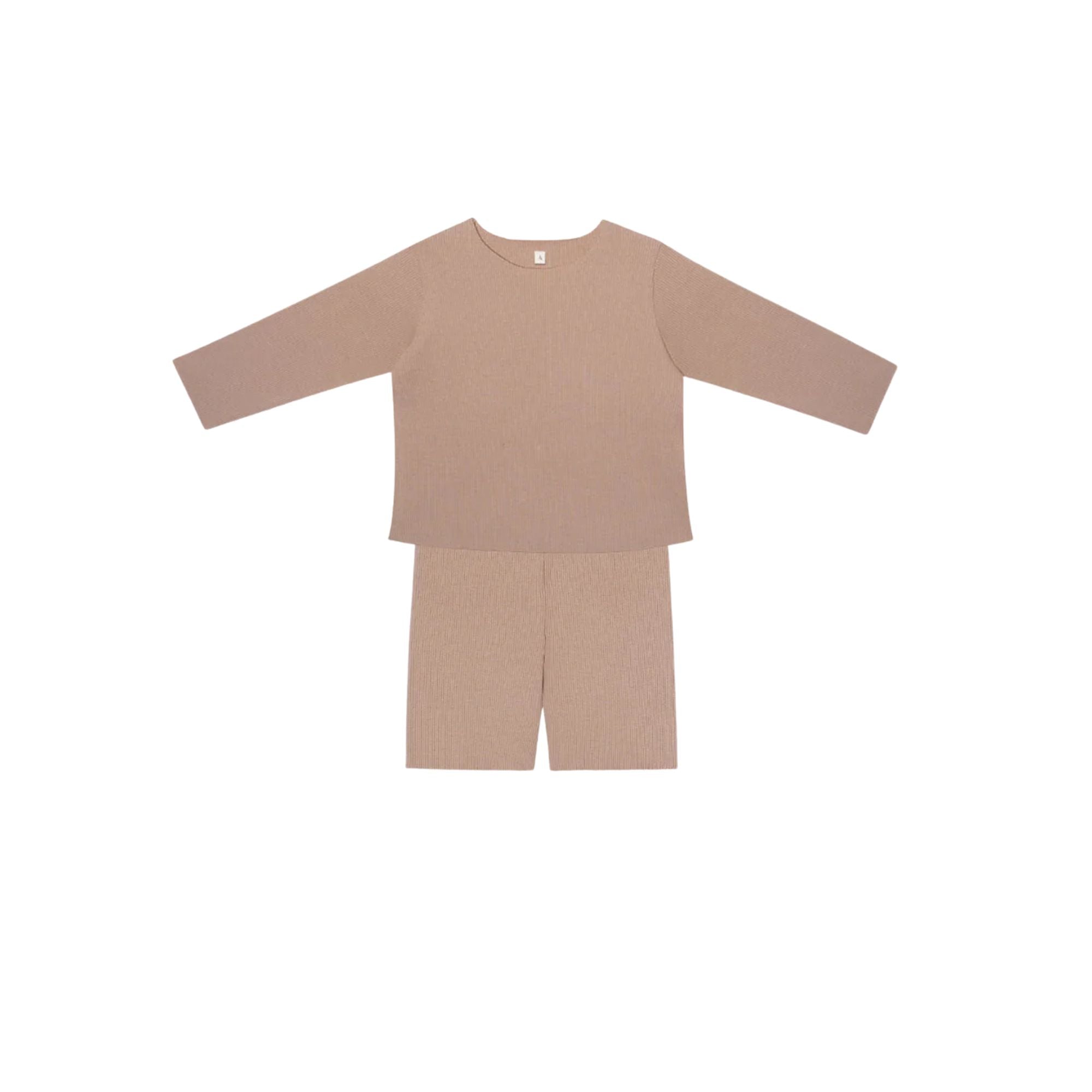 Rib Shorts Set