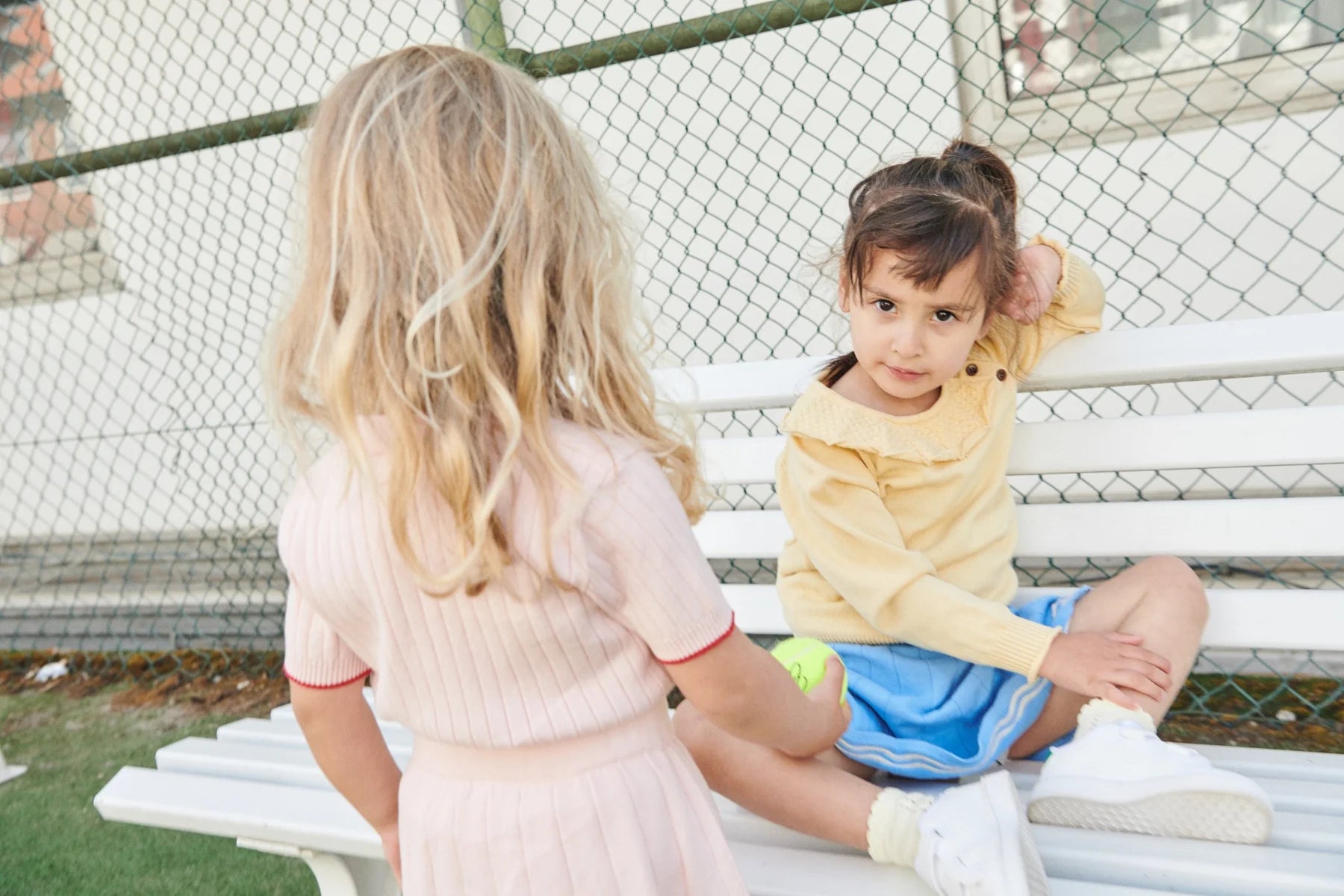 Knitted Tennis Skirt | Ballerina/Cream