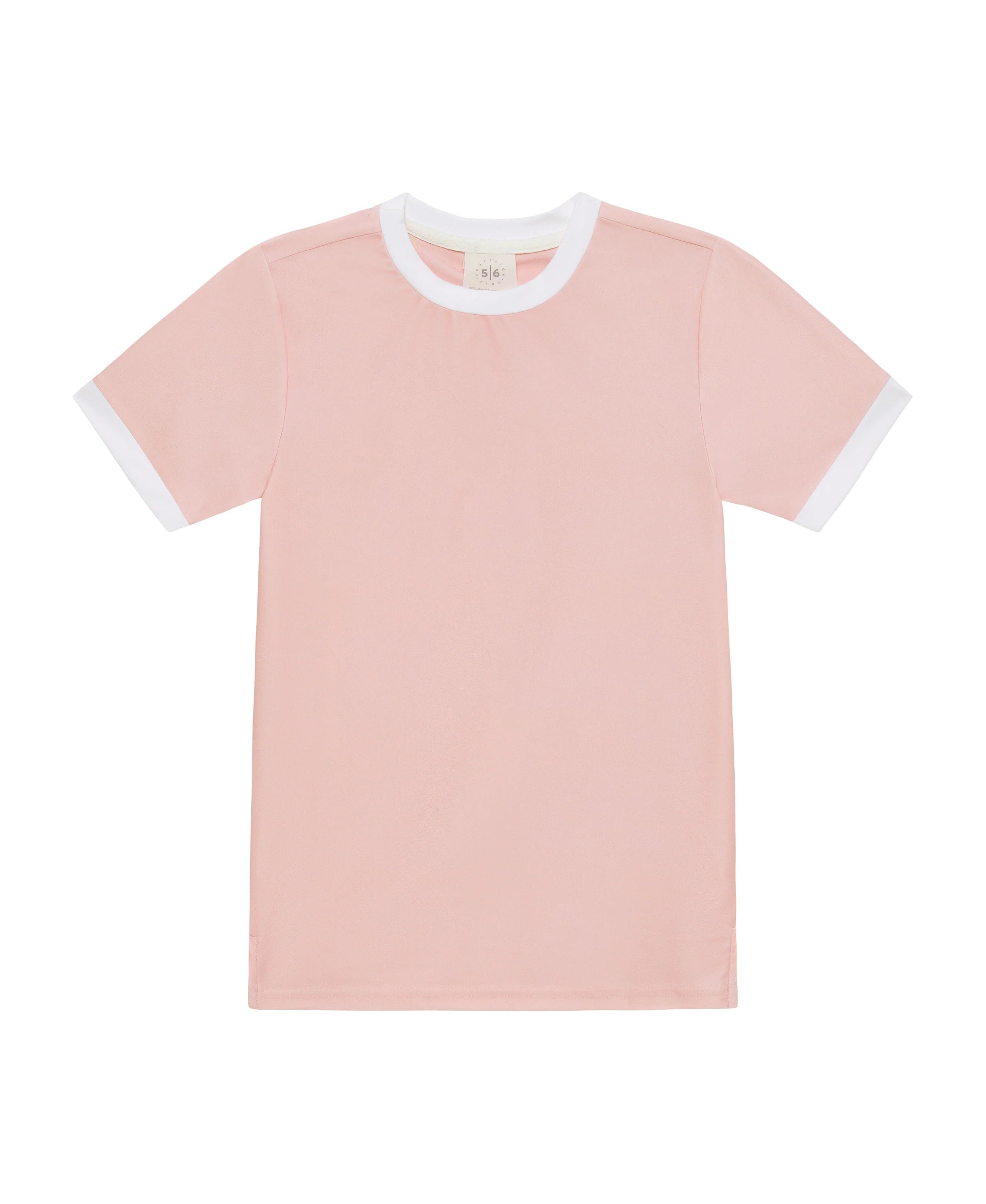 Girls Practice Shirt | Pink / White