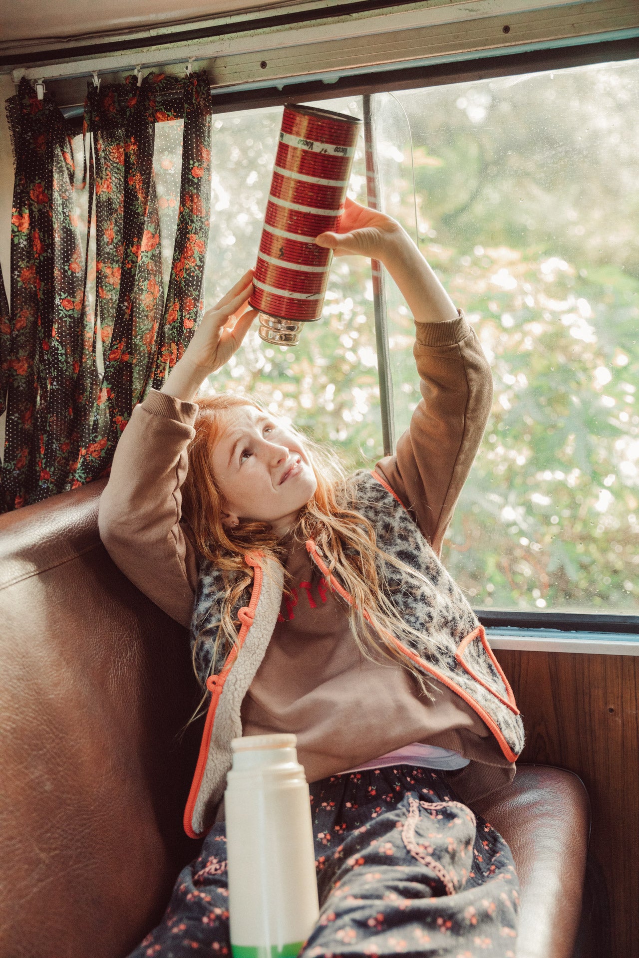 Sweatshirt | Brown with Captain Print