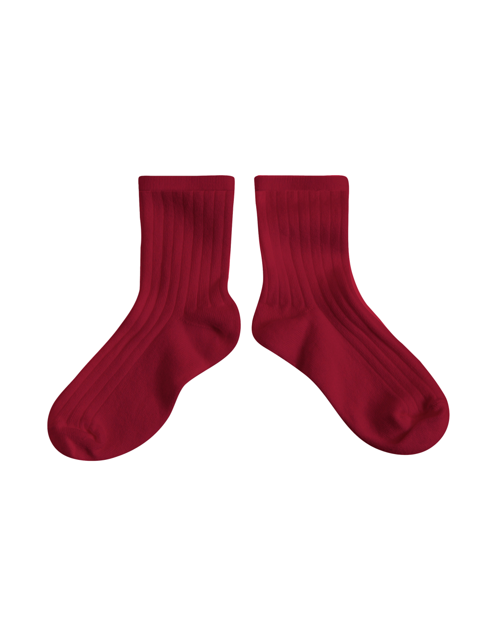 La Mini Ribbed Ankle Socks | Framboise
