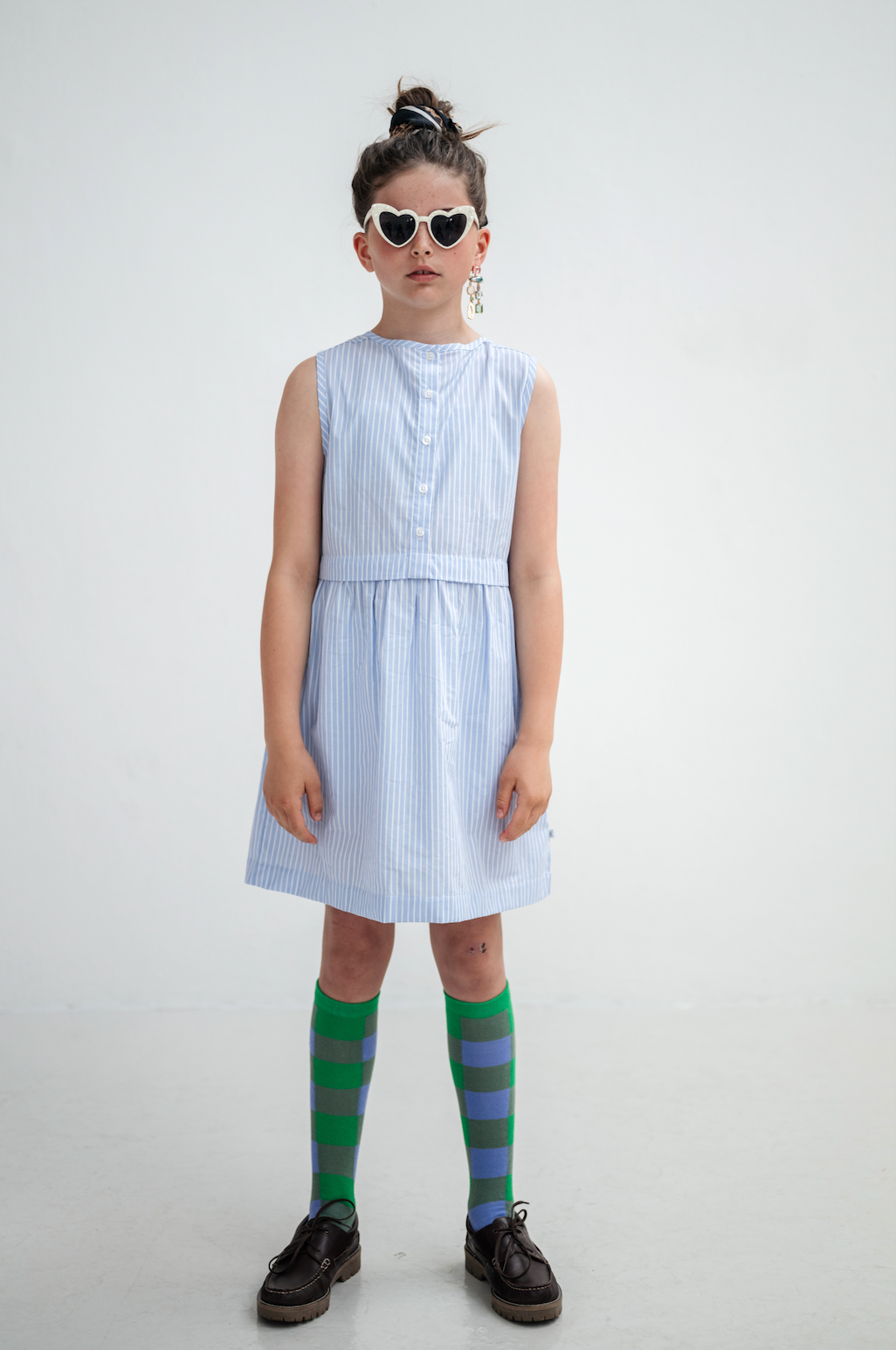 Line Dress | Oxford Stripe
