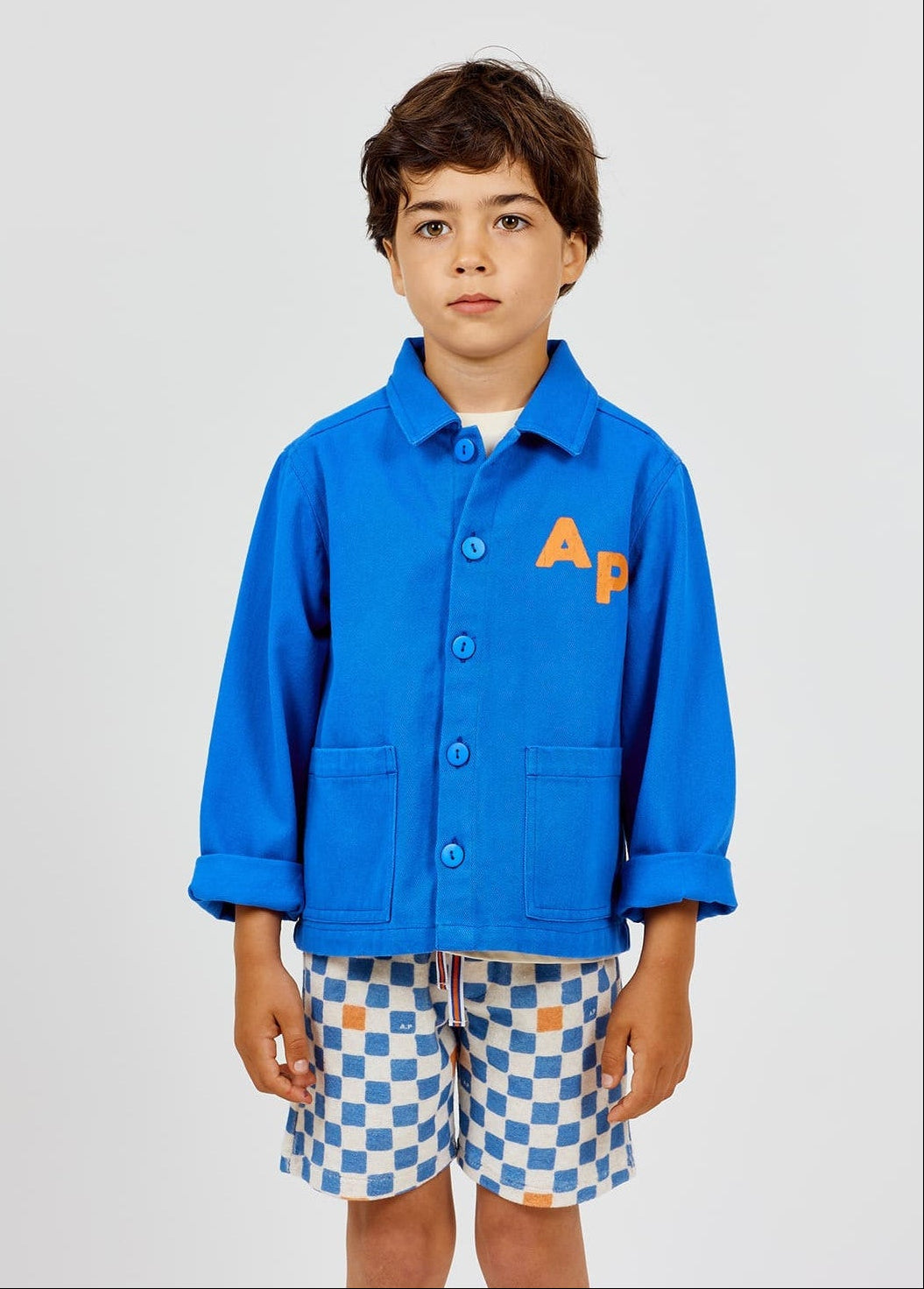 Rustic Cotton Jacket | Cobalt