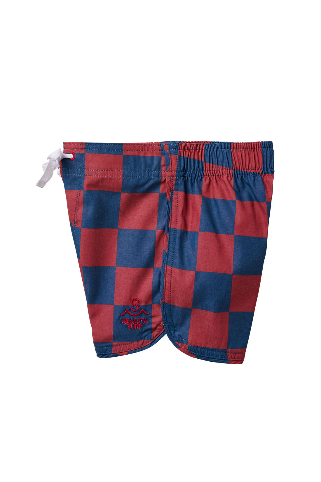Nautical Checks Boardshorts | Navy Blue and Red
