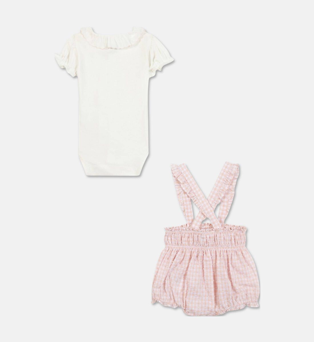 Two Tone Gingham Outfit | Pink