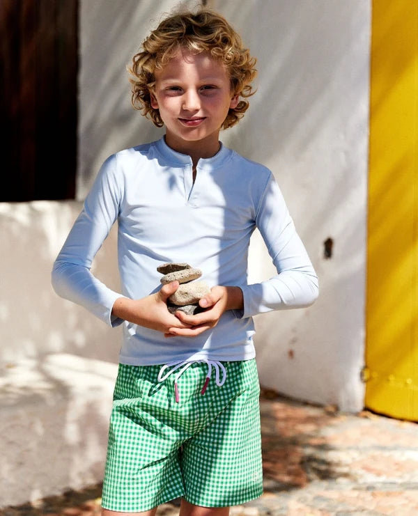 Diego Swim Shorts | Vichy Grass