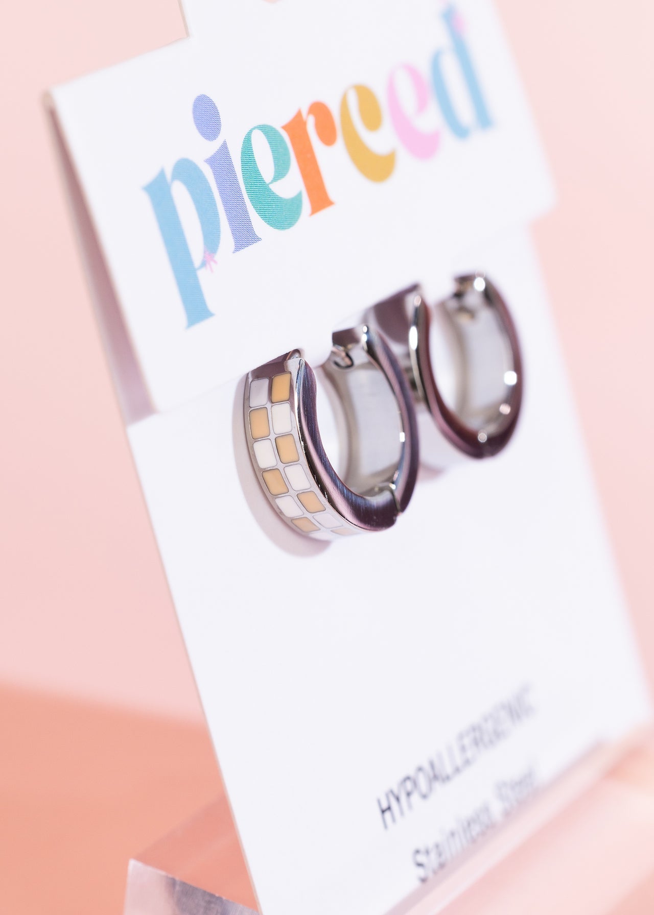 Silver Checkered Huggies