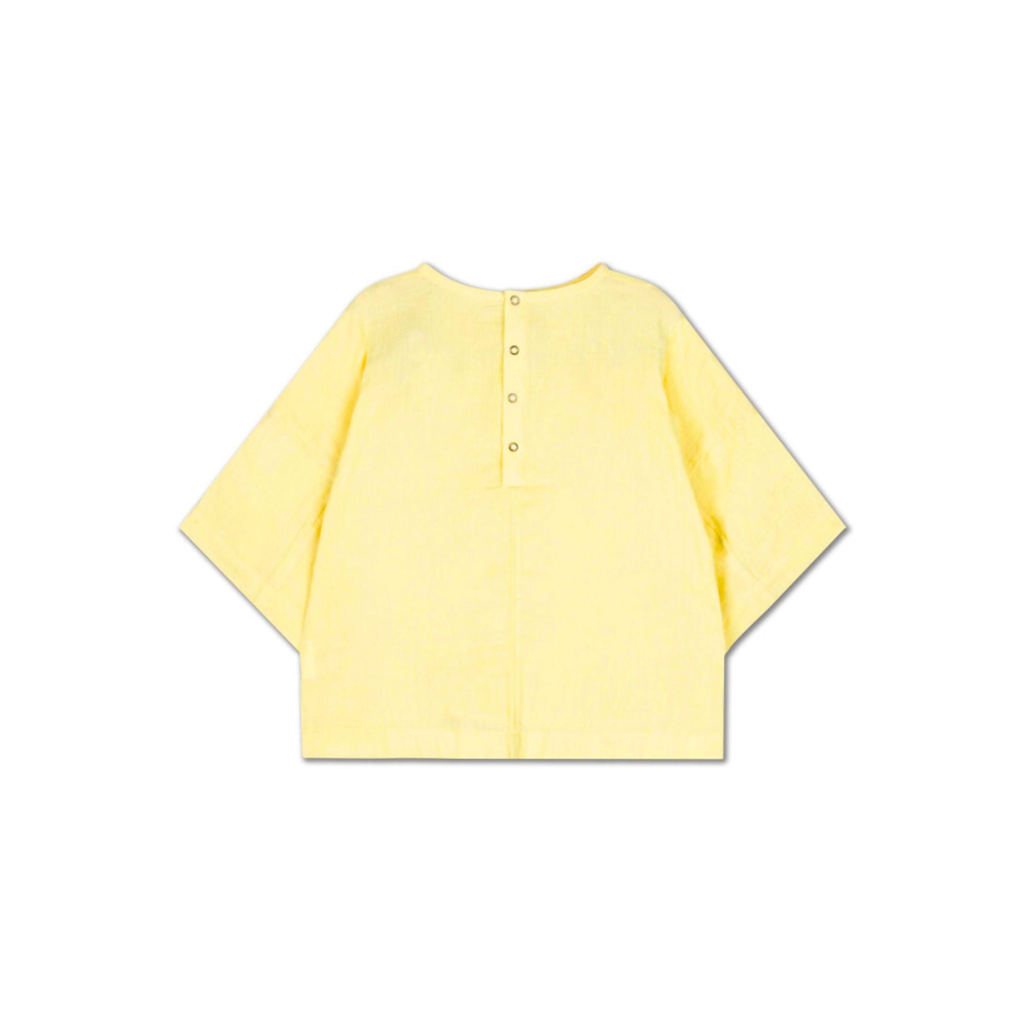 Woven Tee | Soft Yellow