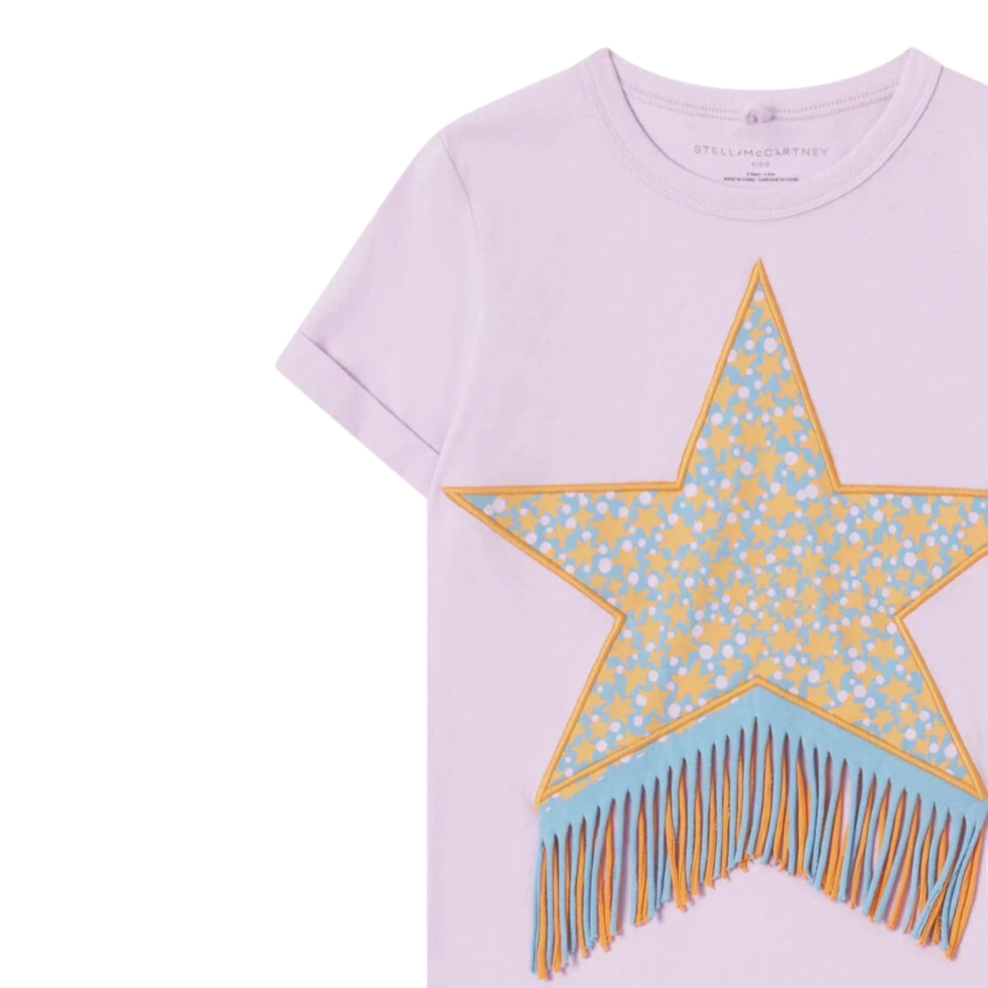 Fringed Star Graphic T-Shirt | Purple