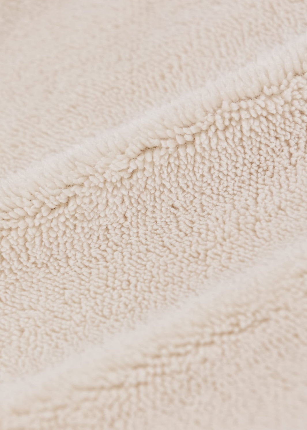 Tricolor Sherpa Baby Set | Mottled Beige