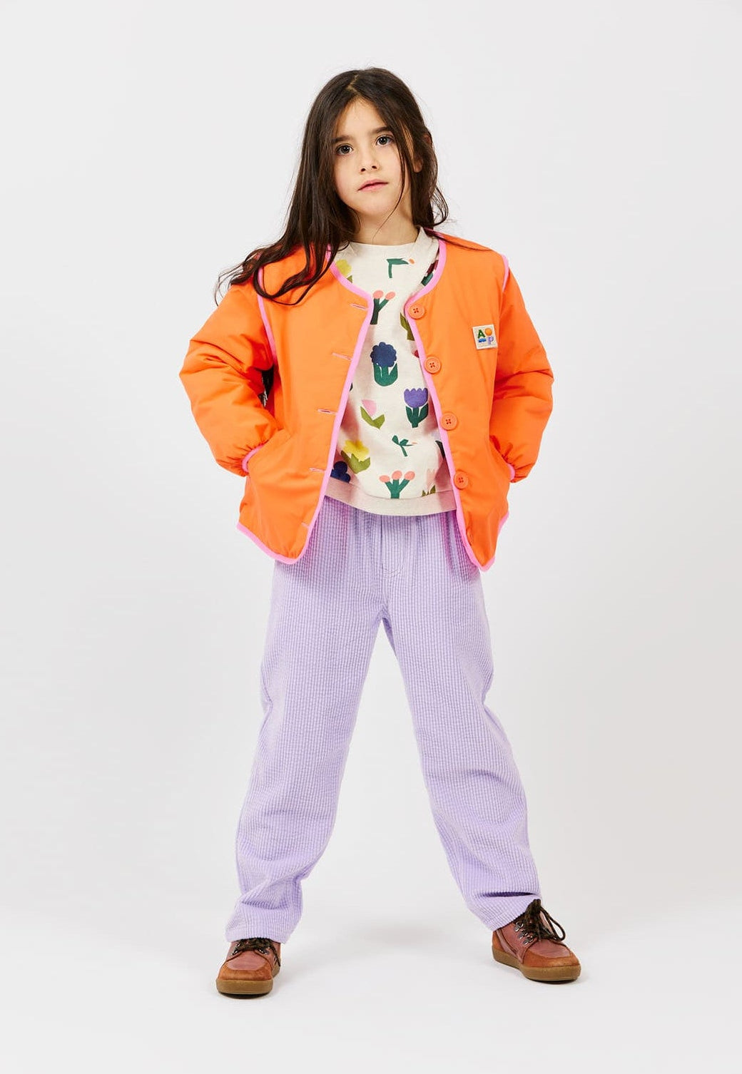 Two-tone Reversible Jacket | Orange
