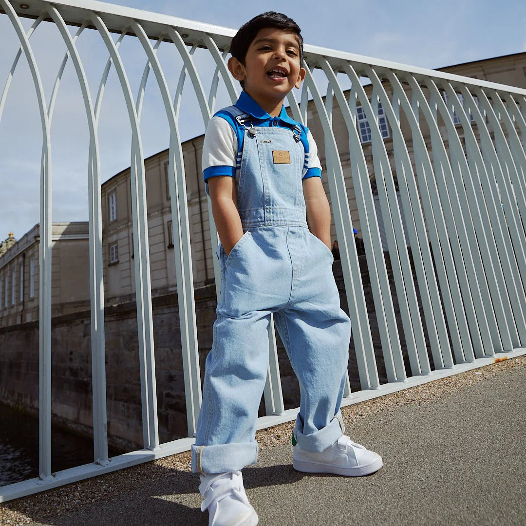 Organic Overalls | Super Blue Indigo Washed