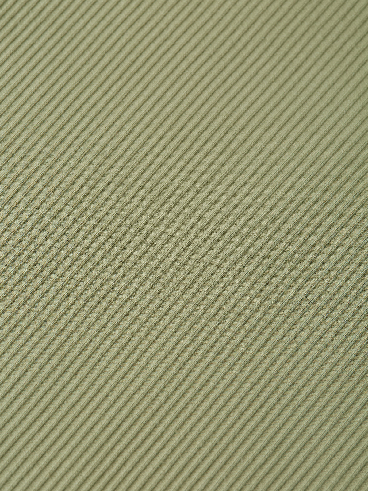 Ribbed Slimfit Long Sleeved T-shirt | Oilve Green