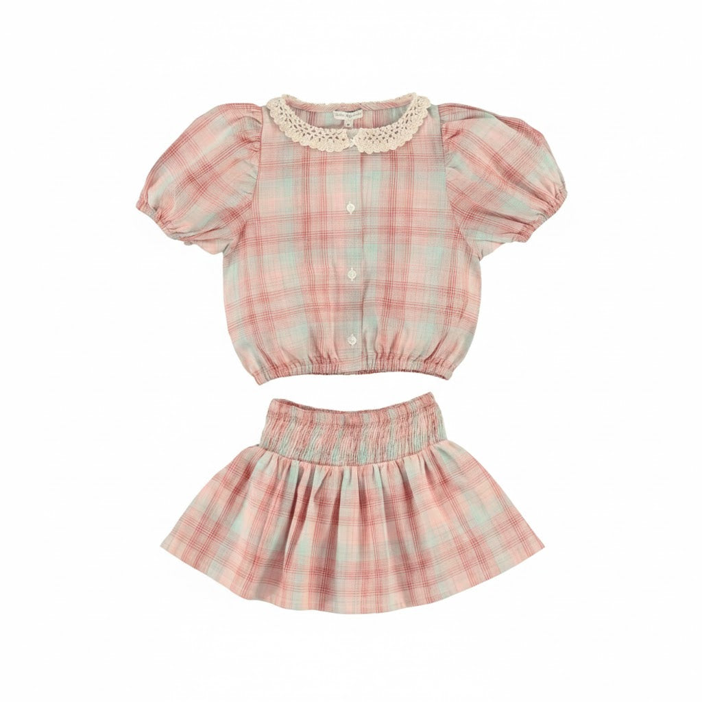 Nicole Blouse & Skirt Set | Summer Check