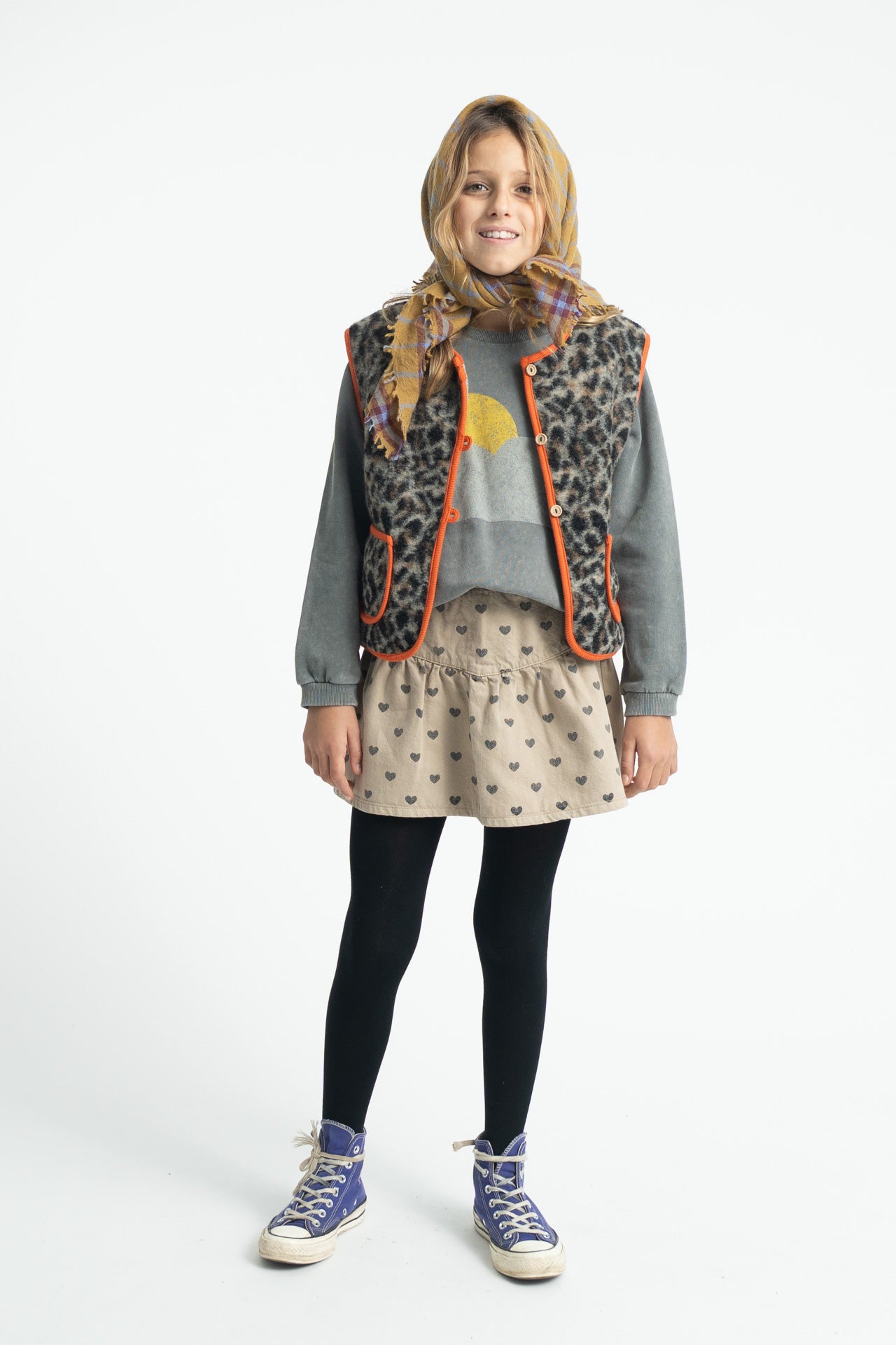Waistcoat | Grey Animal Print
