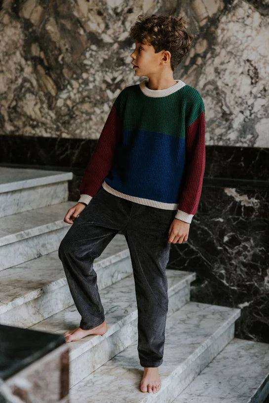 Beau Corduroy Trousers | Charcoal