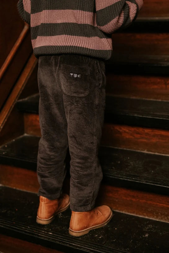 Beau Corduroy Trousers | Charcoal