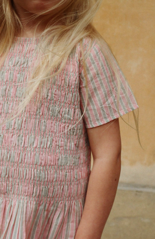 Luli Dress | Blush Stripe