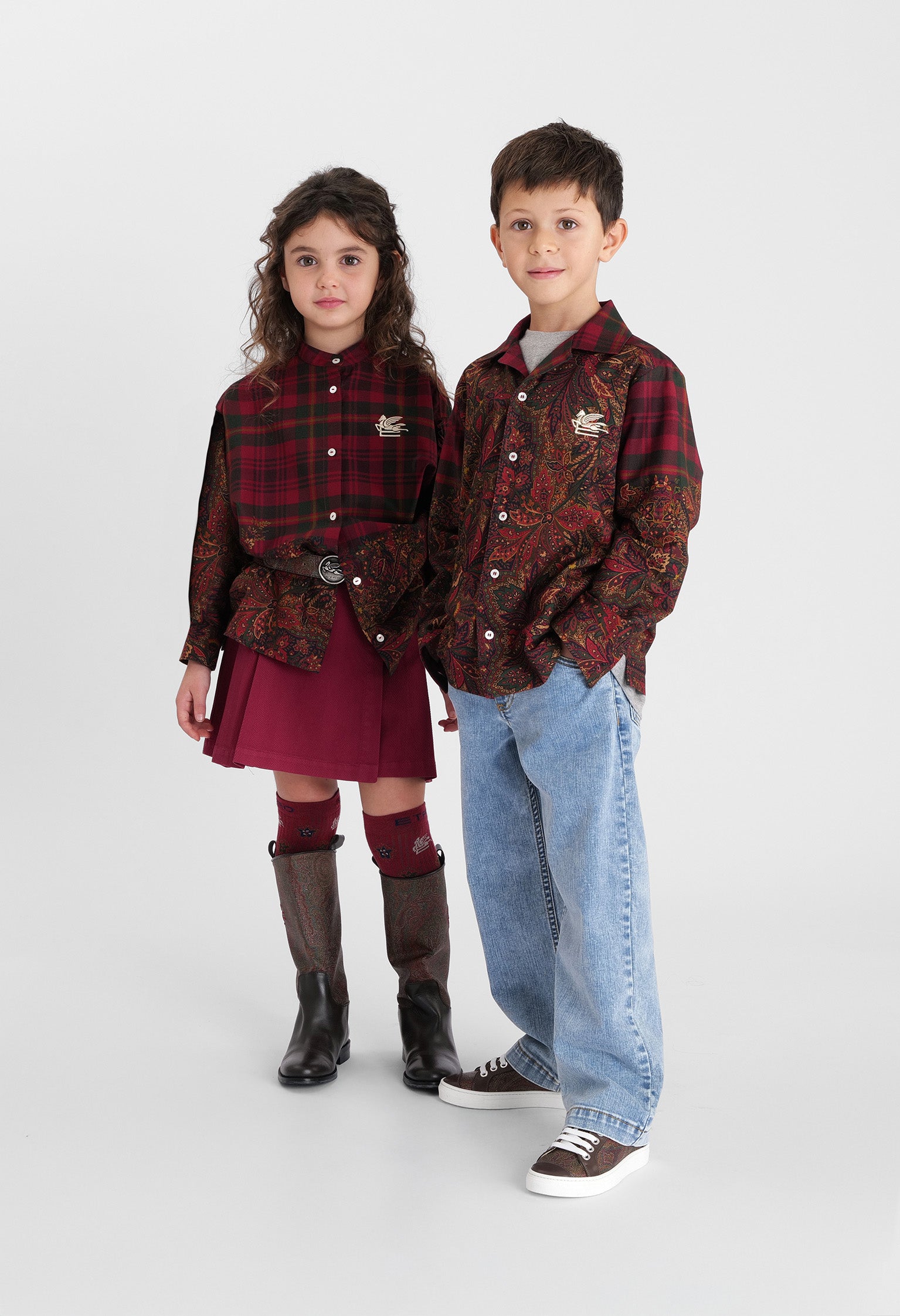 Paisley Jacquard Boots | Brown