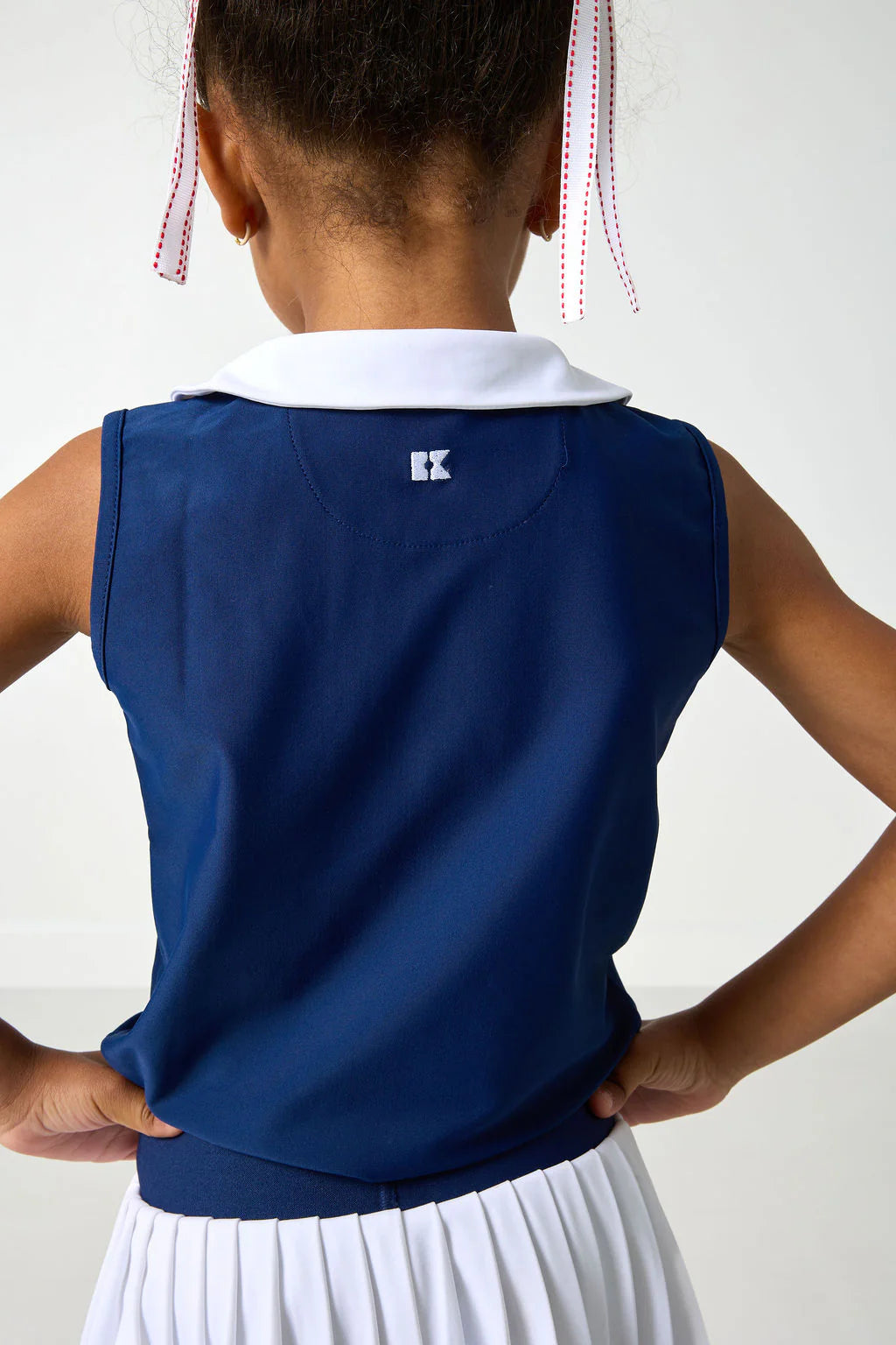 Girly Girl Tank | Navy/White