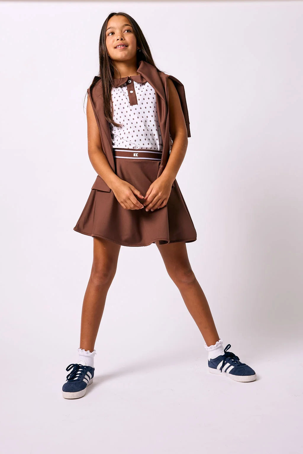 Topspin Skort | Brown
