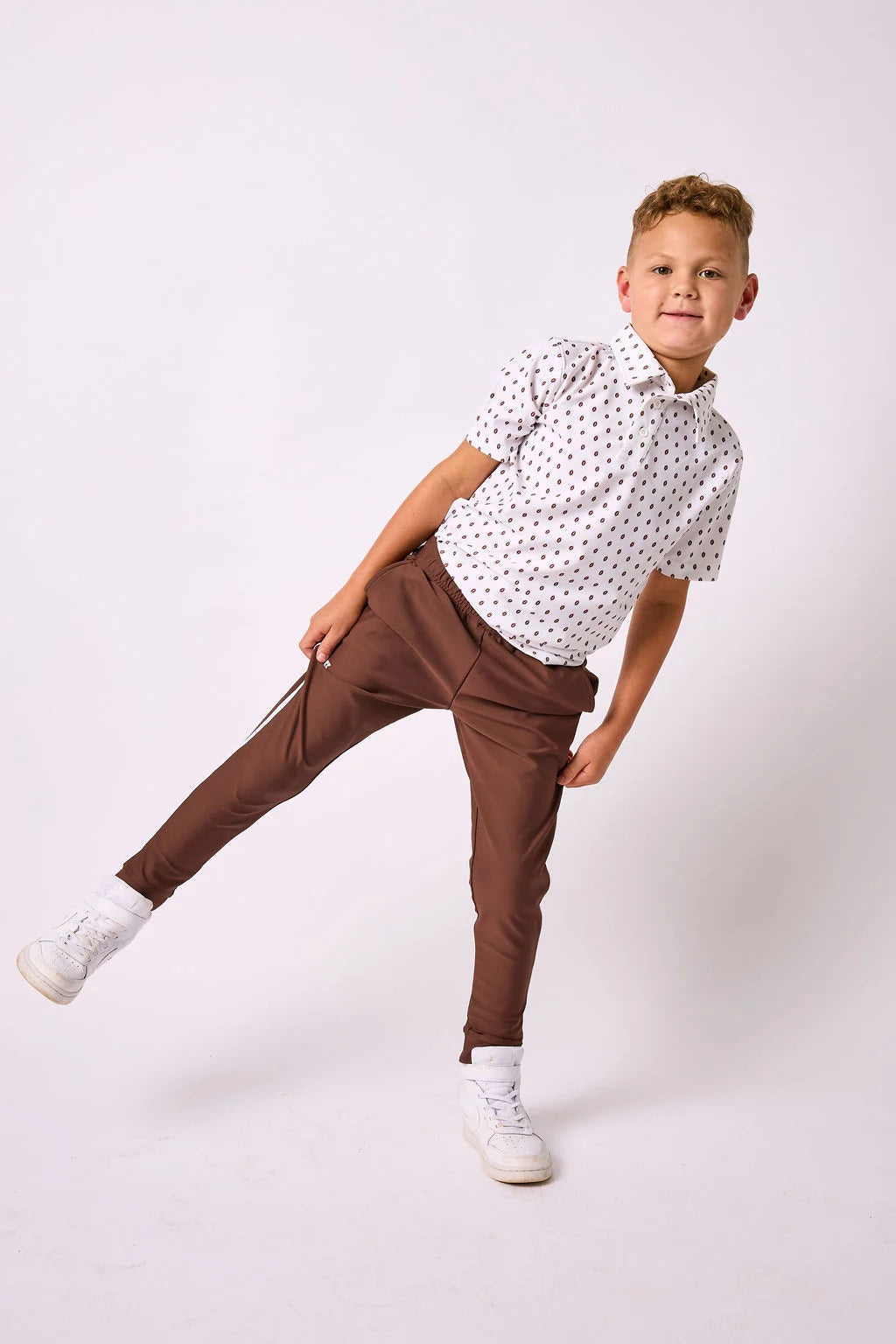 Retro Warm-up Jogger | Brown
