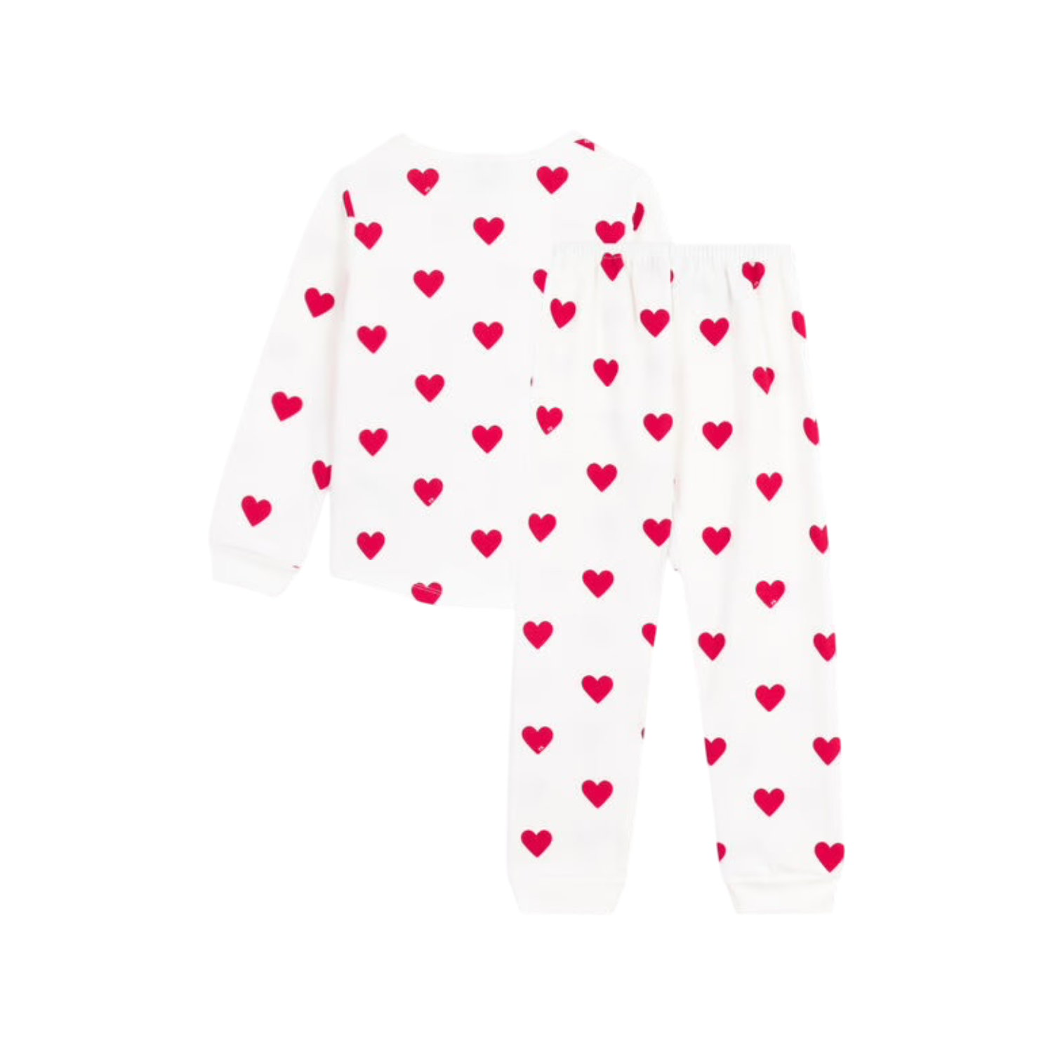 Girls Long Pyjamas | Heart Patterned